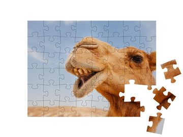 puzzleYOU Puzzle Lustige Nahaufnahme eines Kamels, 48 Puzzleteile, puzzleYOU-Kollektionen Kamel