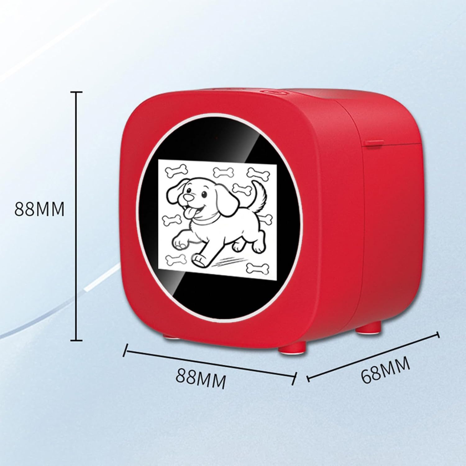 pedete Mini Etiketten drucker Intelligente KI-Etikettendruckerbox Etikettendrucker, (ragbarer Bluetooth- und WLAN-Etikettendrucker für zu Hause, Etikettendrucke – Bild 5 von 5