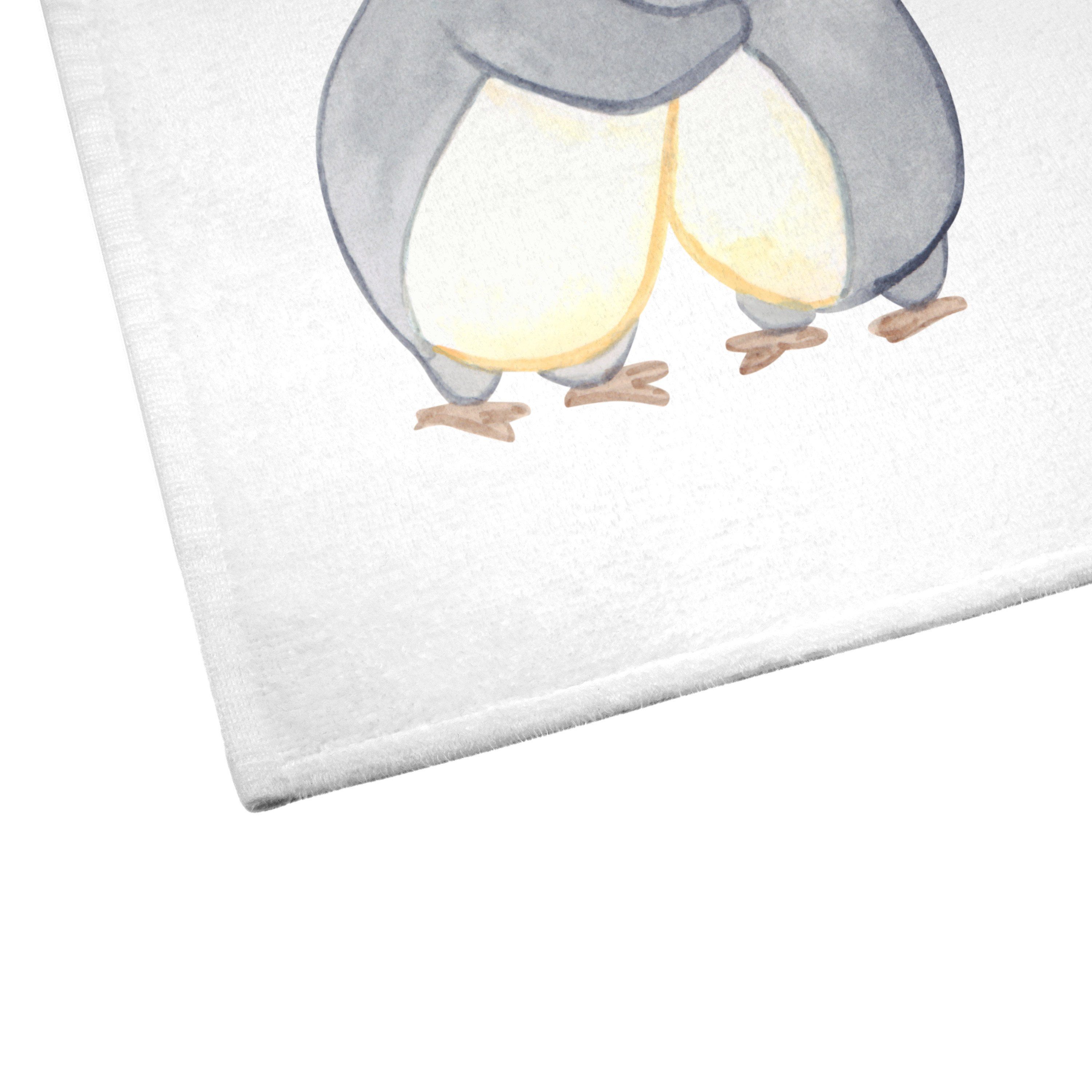 Mr. & Mrs. Panda Handtuch Weiß Geschenk, - Kuscheln - (1-St) Pa, Handtuch, für Pinguine Kinder Geschenk