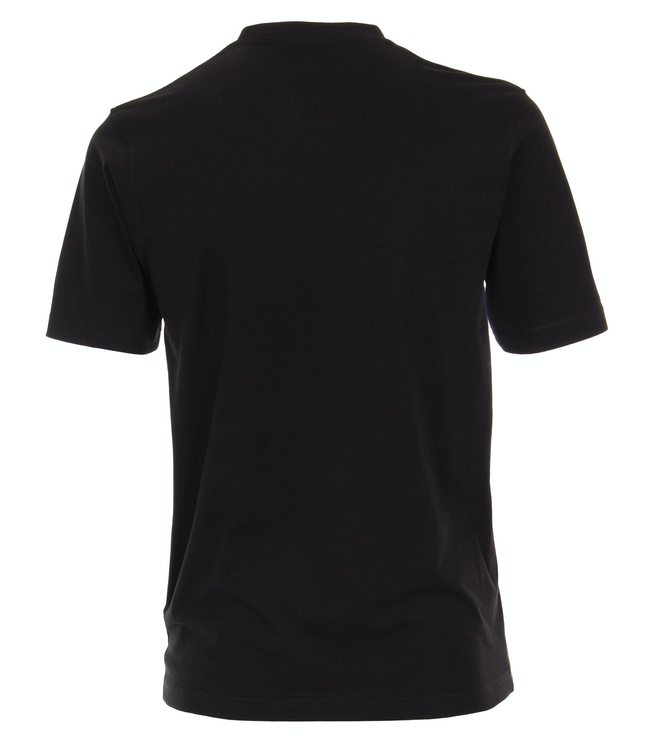 CASAMODA Klassisches Pack Shirt (2-tlg) schwarz Herrenshirt 2er T-Shirt Shirt im