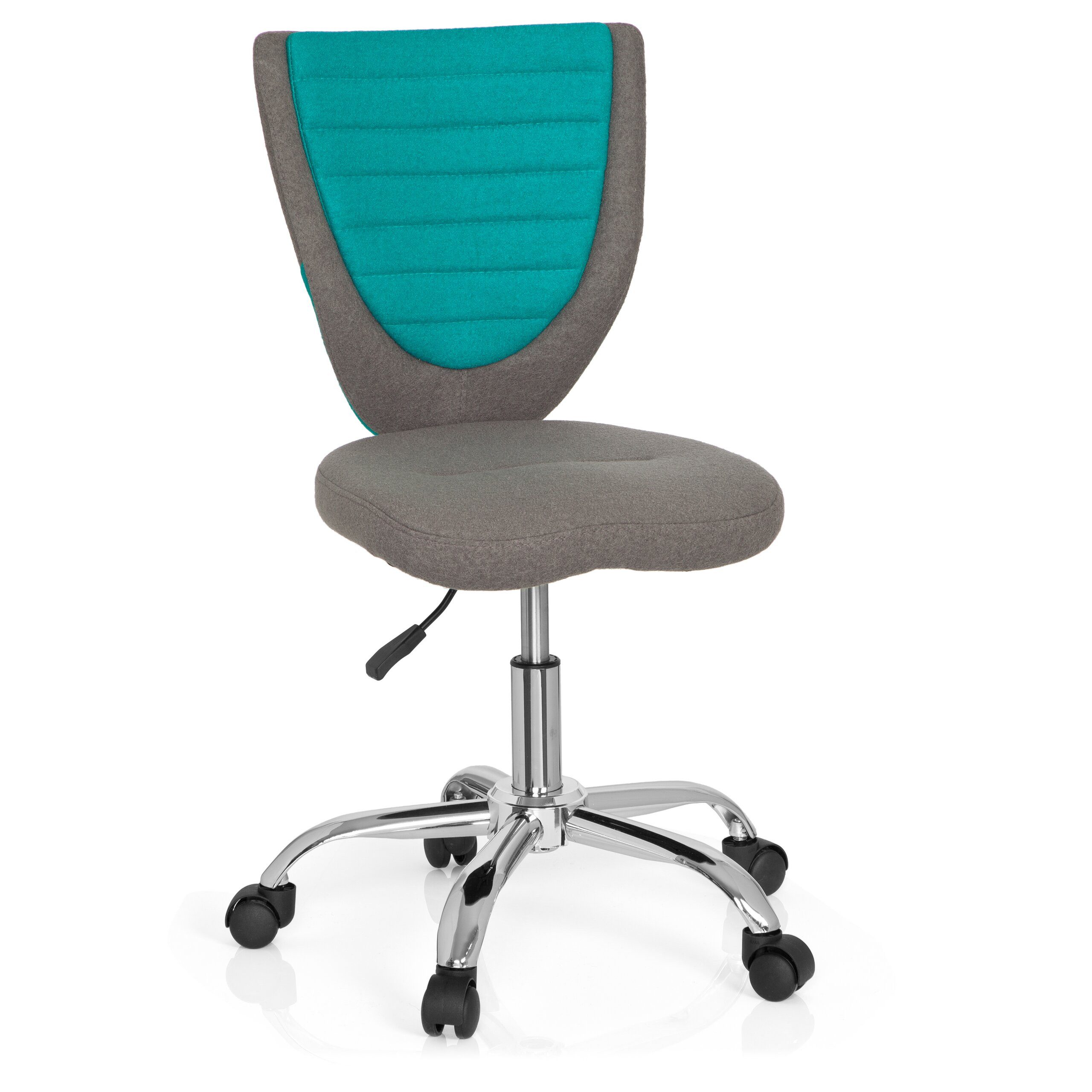 hjh OFFICE Drehstuhl Kinderdrehstuhl Kiddy Comfort Stoff ohne Armlehnen (1 St), Kinder Bürostuhl mitwachsend, ergonomisch