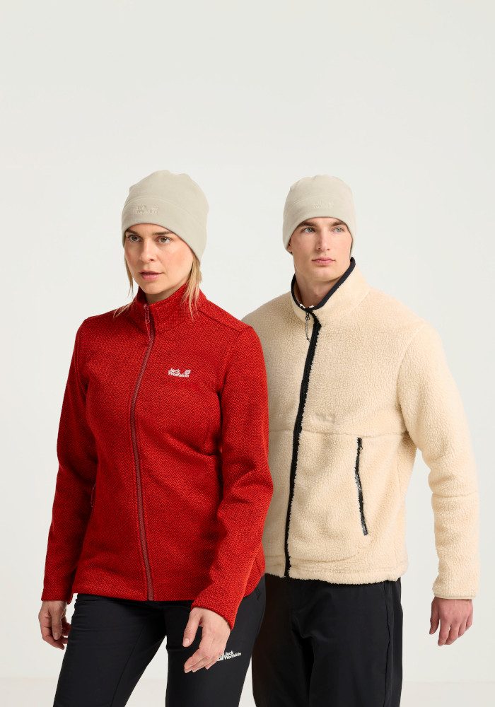 Jack Wolfskin Beanie REAL STUFF BEANIE Fleecemütze, leicht, aus recycelten Materialien