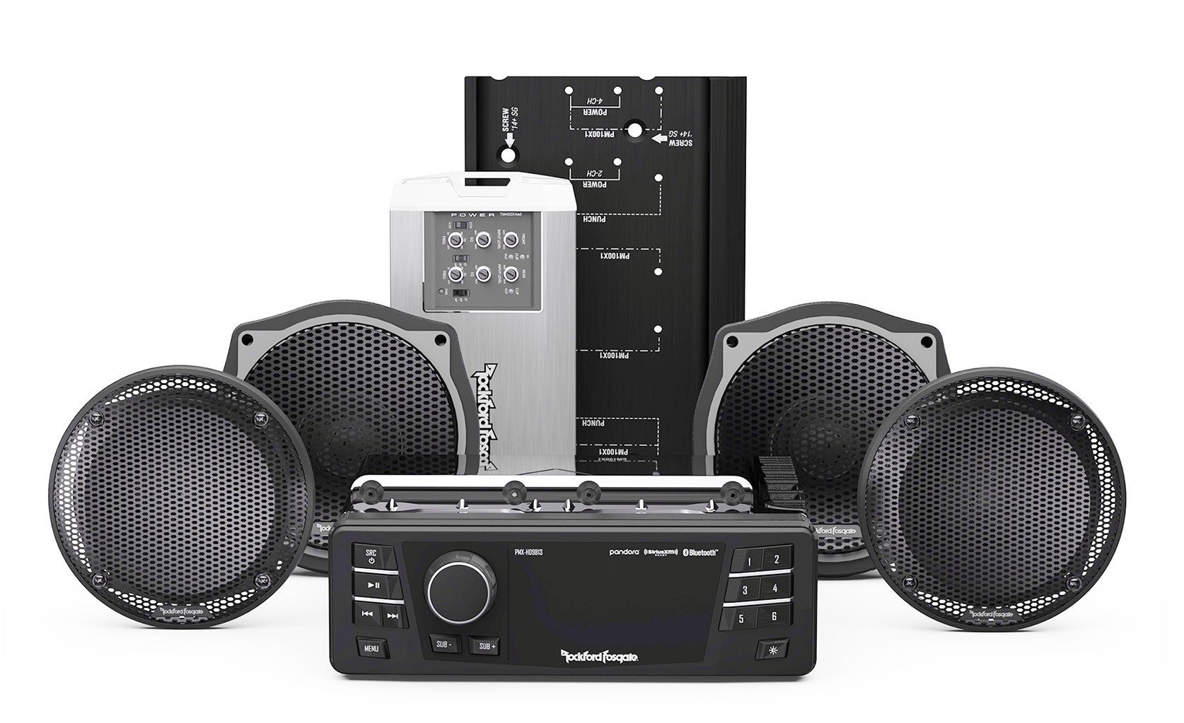 Rockford Fosgate ROCKFORD FOSGATE Audio Set für Harley Davidson Autoradio