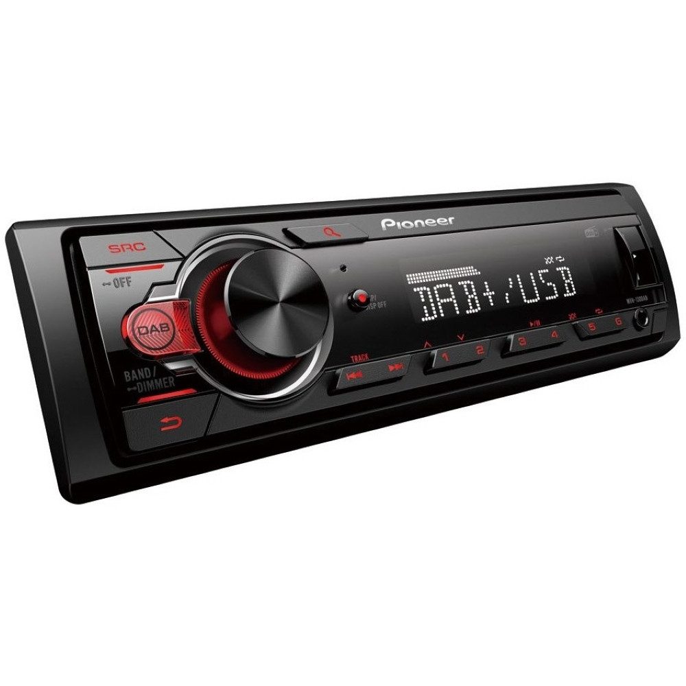 Pioneer Pioneer MVH-130DAB 1-DIN-Autoradio für Musikgenuss. SAT-Receiver (DAB+, RDS)