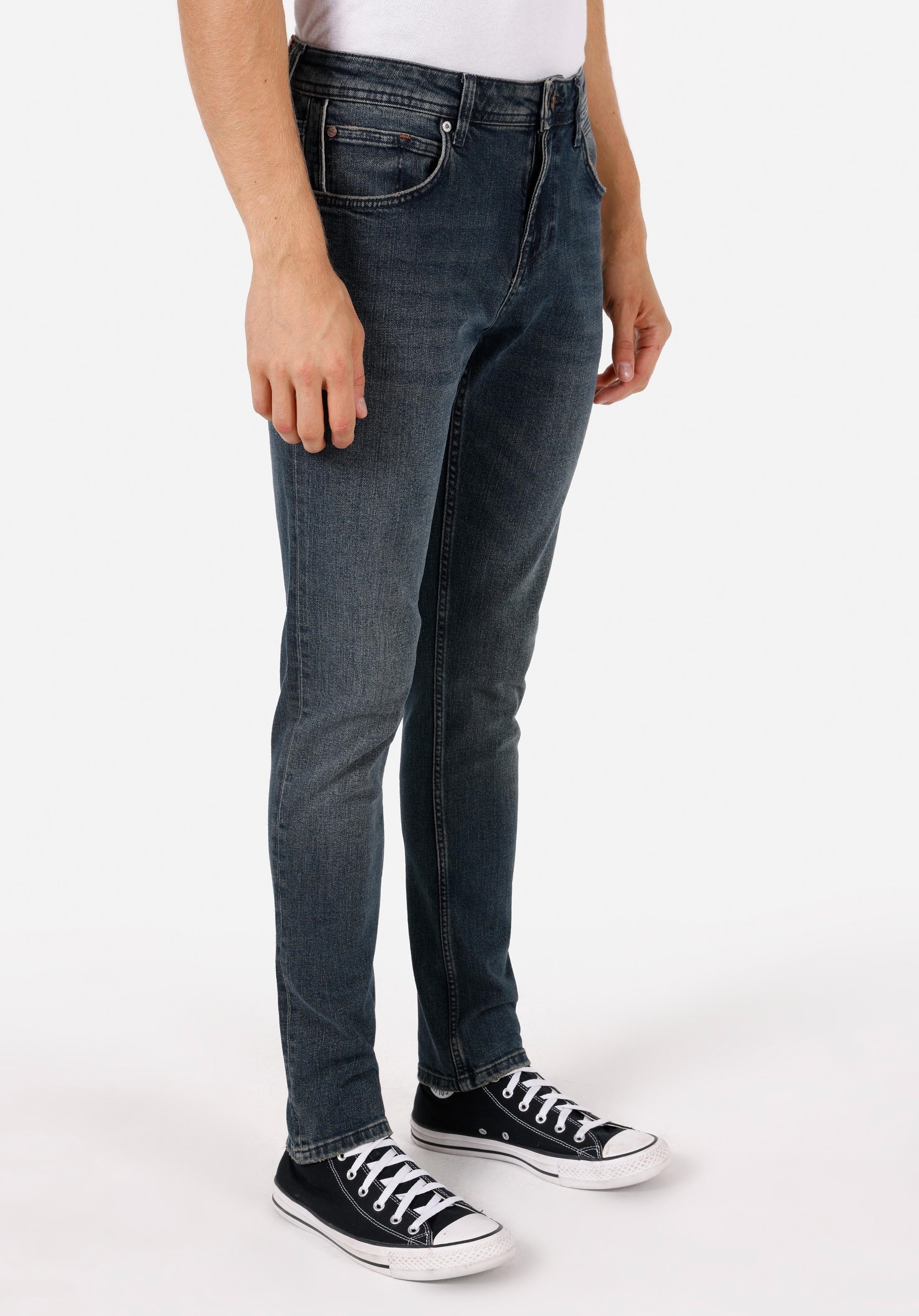 Colins 5-Pocket-Jeans Colins Straight Fit Indigo-Jeans für Herren