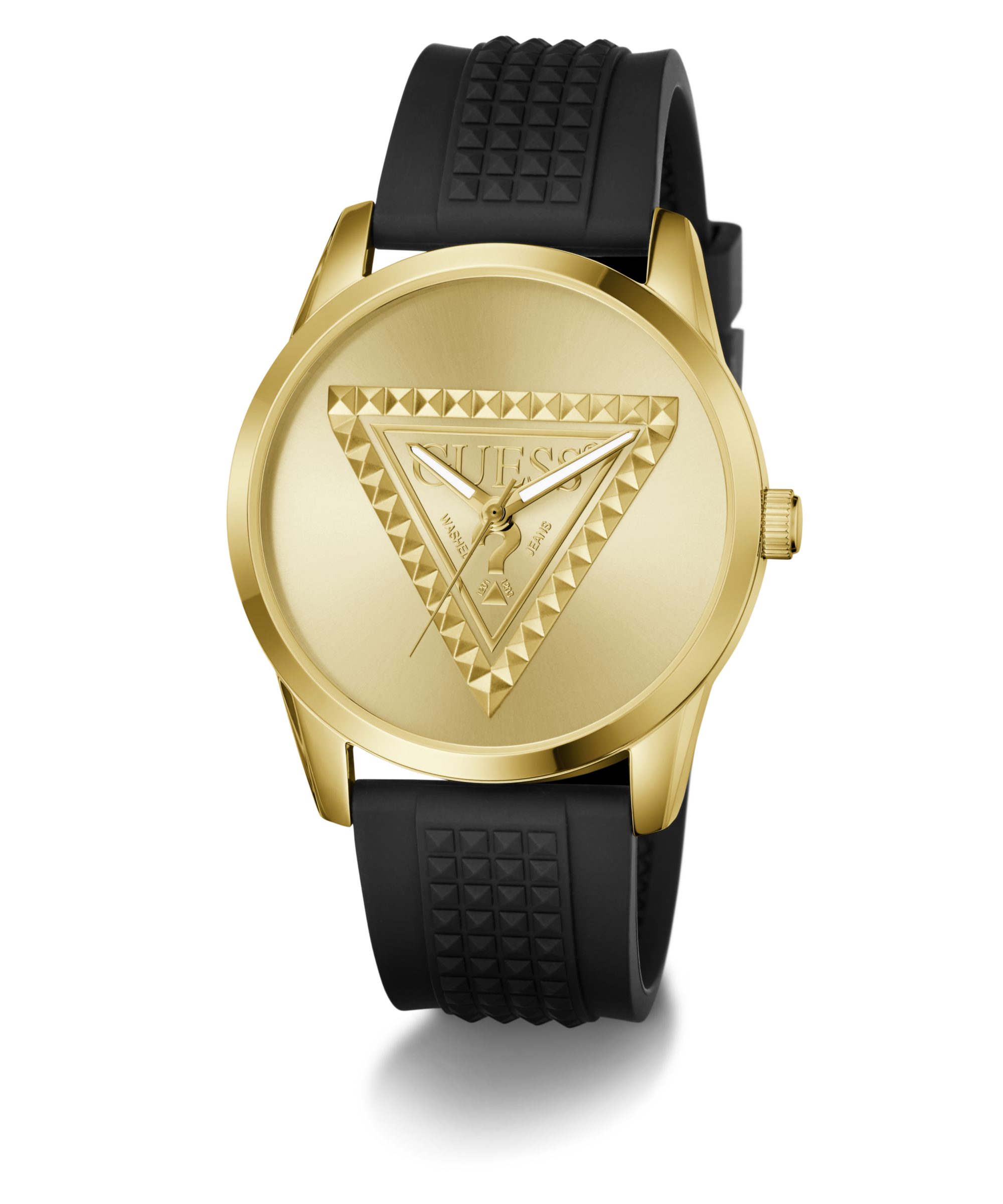 Guess Quarzuhr MOGUL GW1143G2, Armbanduhr, Herrenuhr, Silikonarmband, analog