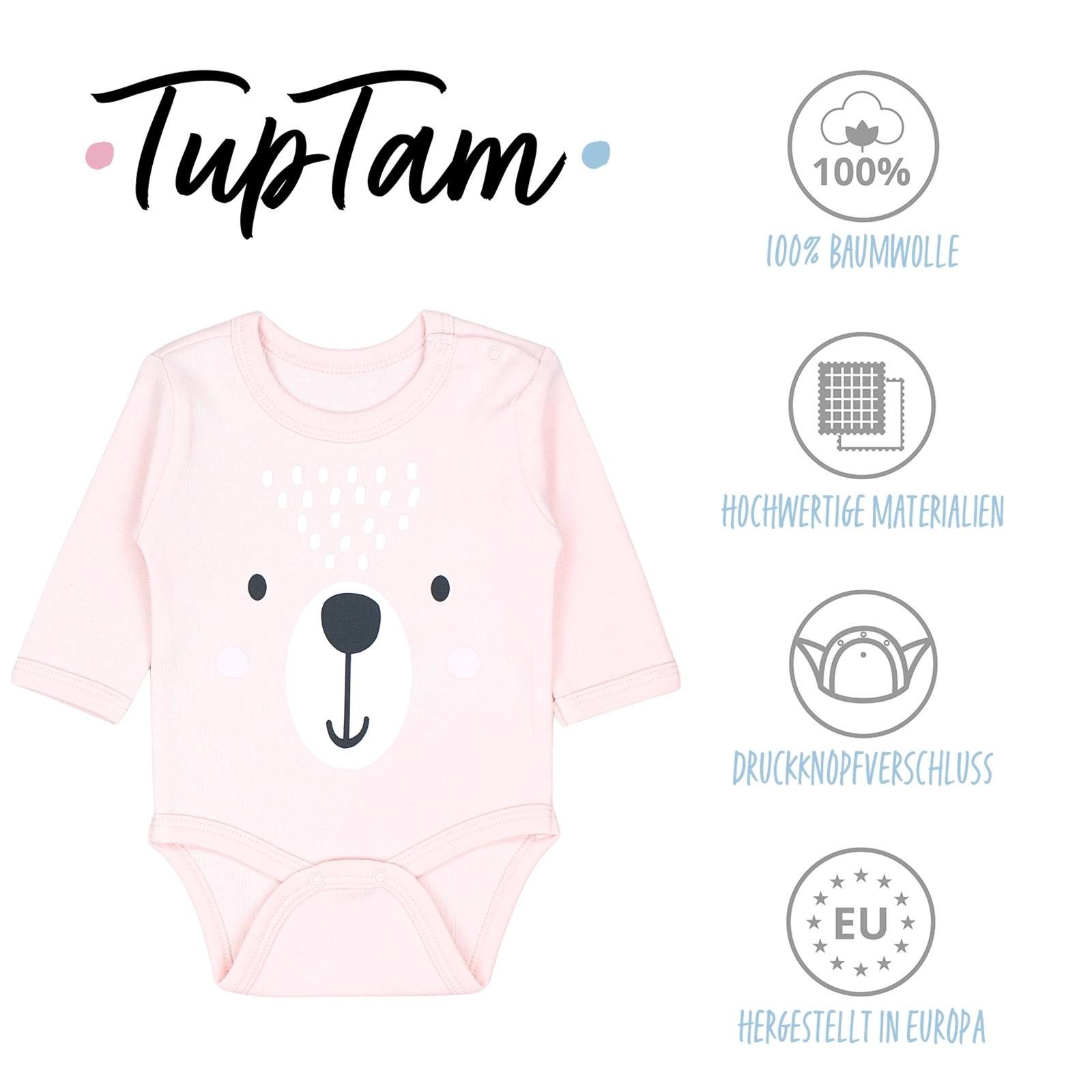 TupTam Langarmbody TupTam Baby Unisex Langarm Body mit Aufdruck Spruch 5er Pack