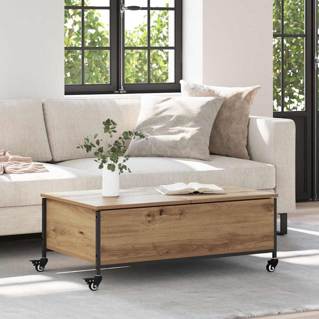 vidaXL Couchtisch Couchtisch Artisan-Eiche 91 x 55 x 32 cm Holzwerkstoff (1-St)