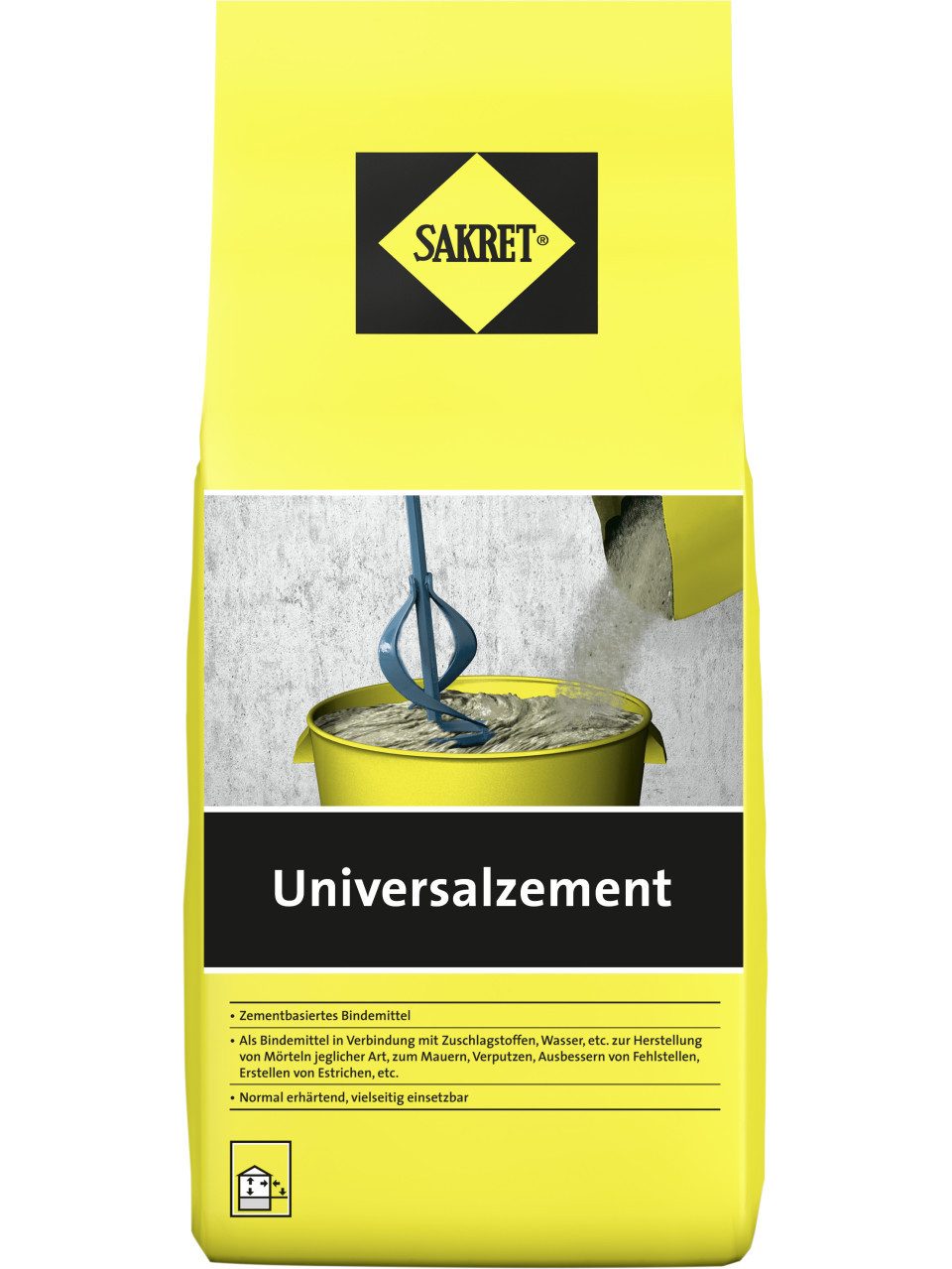 Sakret Estrich SAKRET Universalzement 5 kg Beutel grau