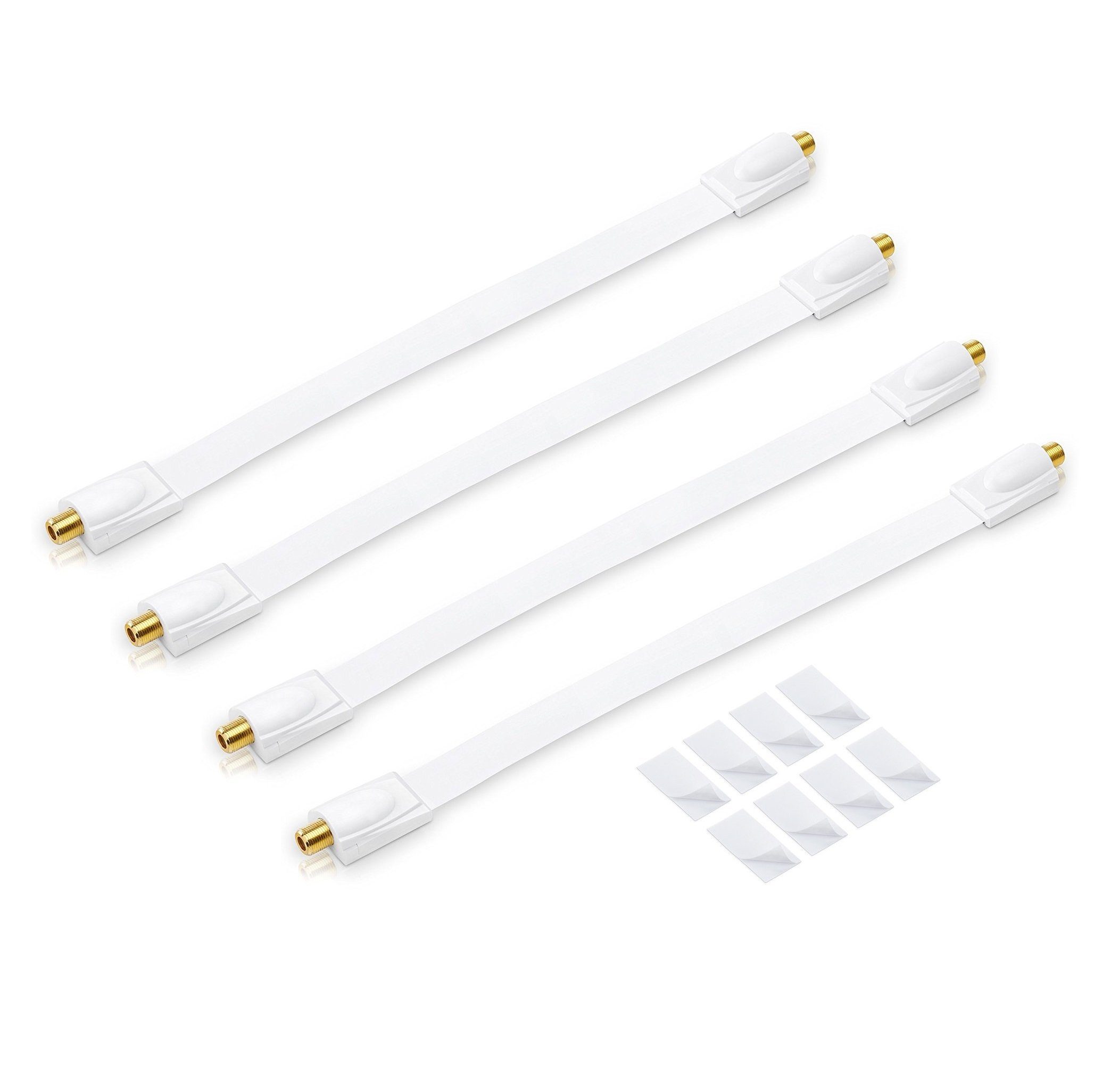 conecto 4x conecto Premium Fensterdurchführung für SAT Kabel koaxial inkl. SAT-Kabel