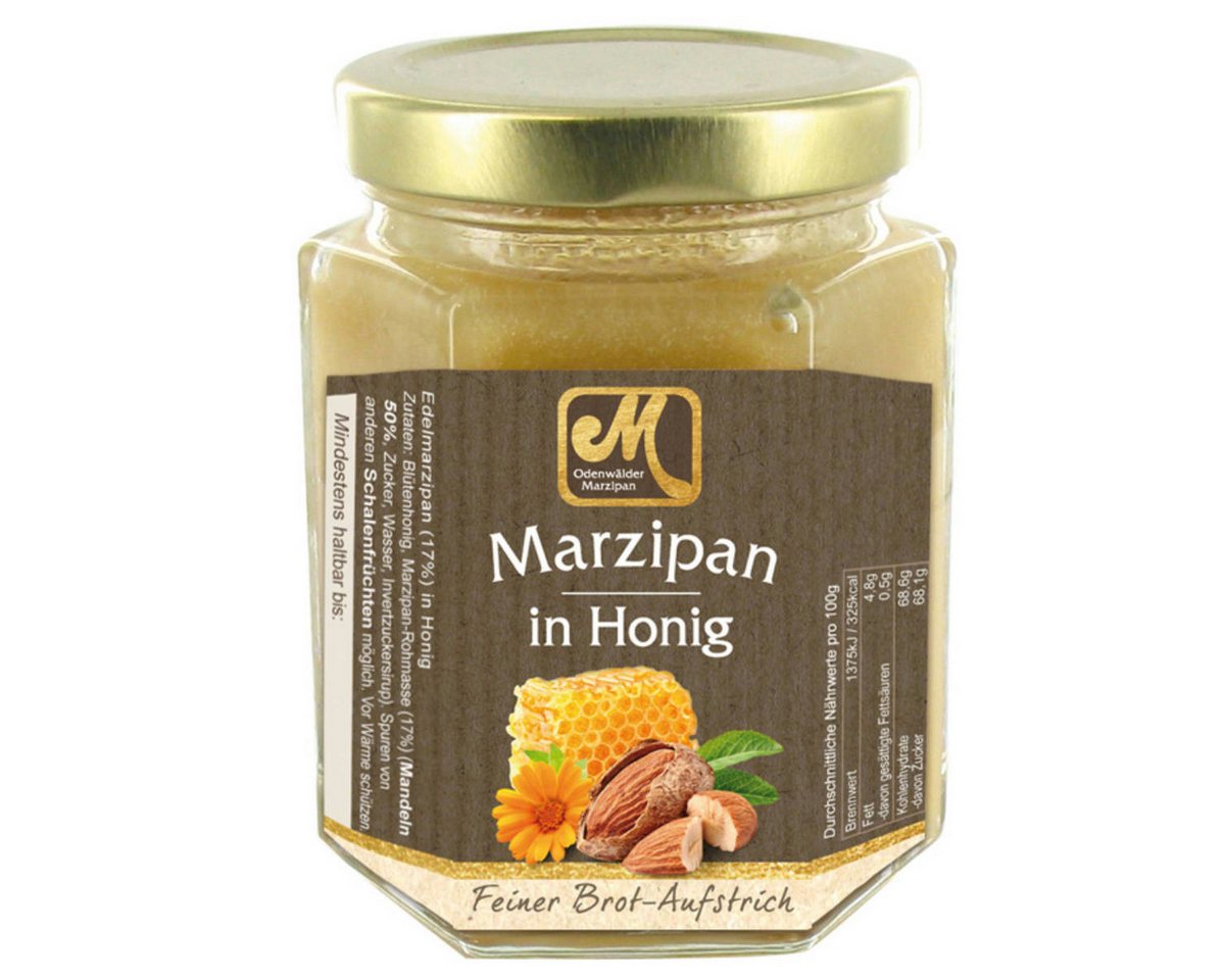 Odenwälder Marzipankonditorei Honig, Odenwälder Marzipan in Honig feinster Genuss Brot Aufstrich 220g