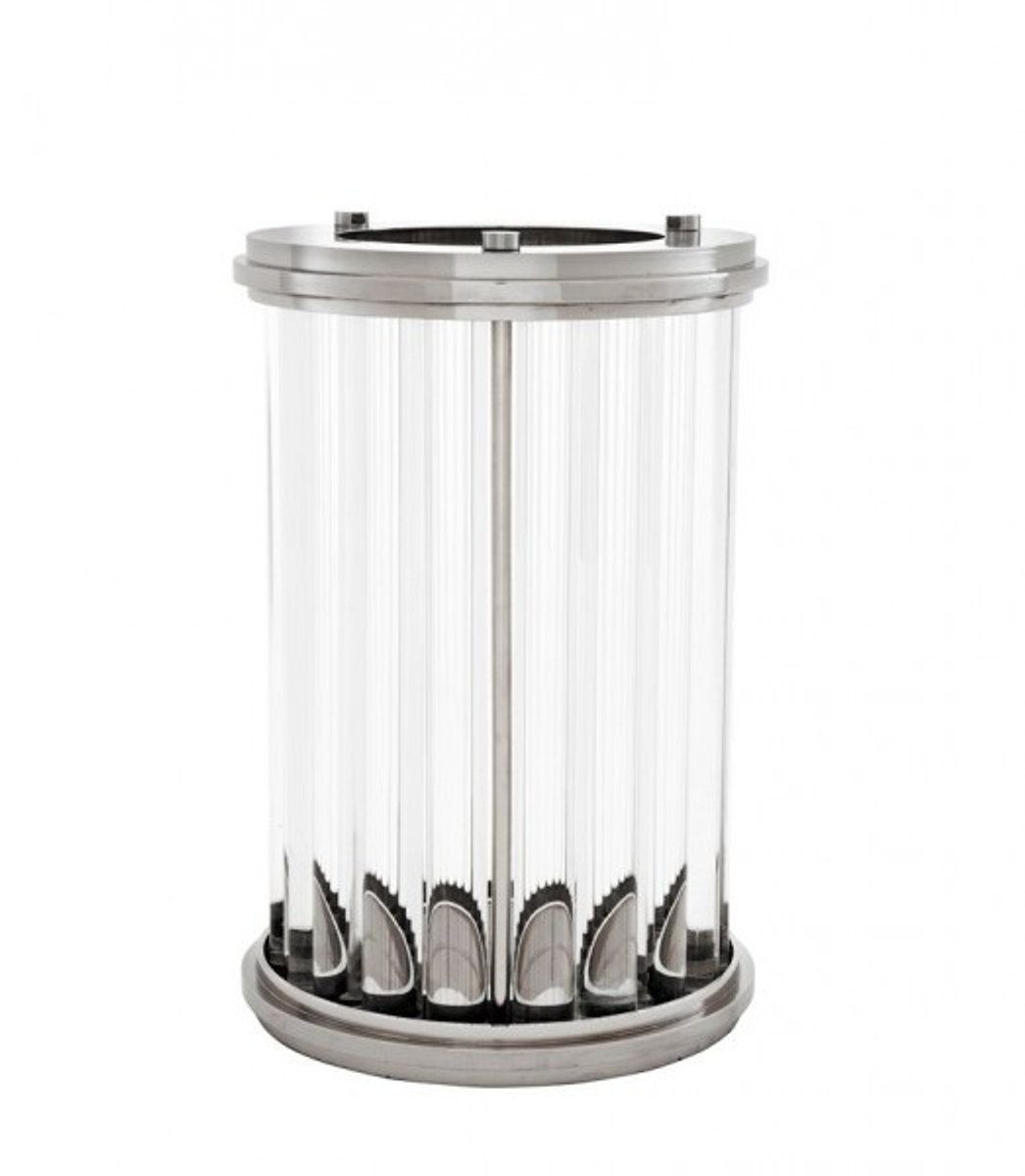 Kerzenleuchter Luxus Kerzenleuchter Silber Ø 26 x H. 41,5 cm - Designer Windlicht - Hotel & Restaurant Accessoires - Luxus Deko Accessoires