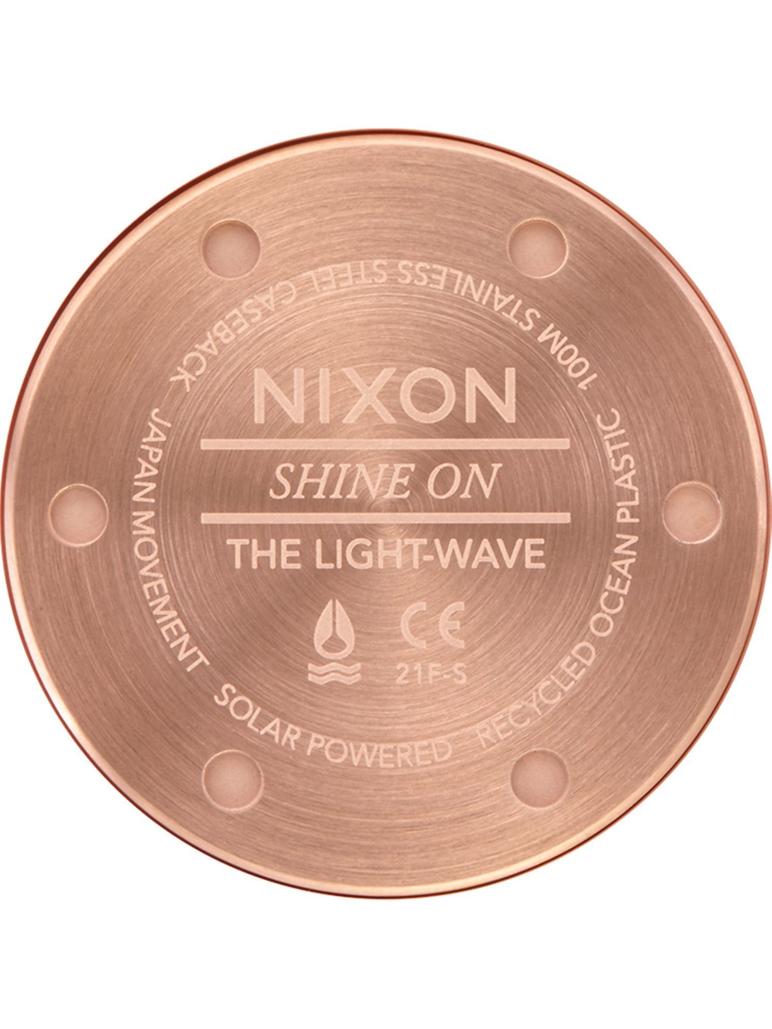 Unisex-Uhren Quarzuhr Nixon Gehäusedurchmesser: Solar, Klassikuhr, 37 Nixon Analog mm
