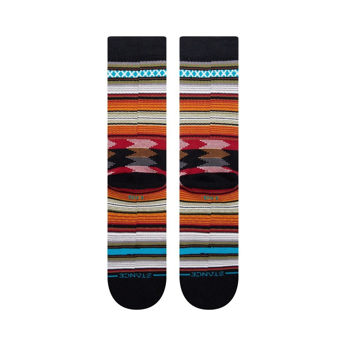 Stance Socken Tagessocke Crew Baron Infiknit schwarz/bunt - 1 Paar günstig online kaufen