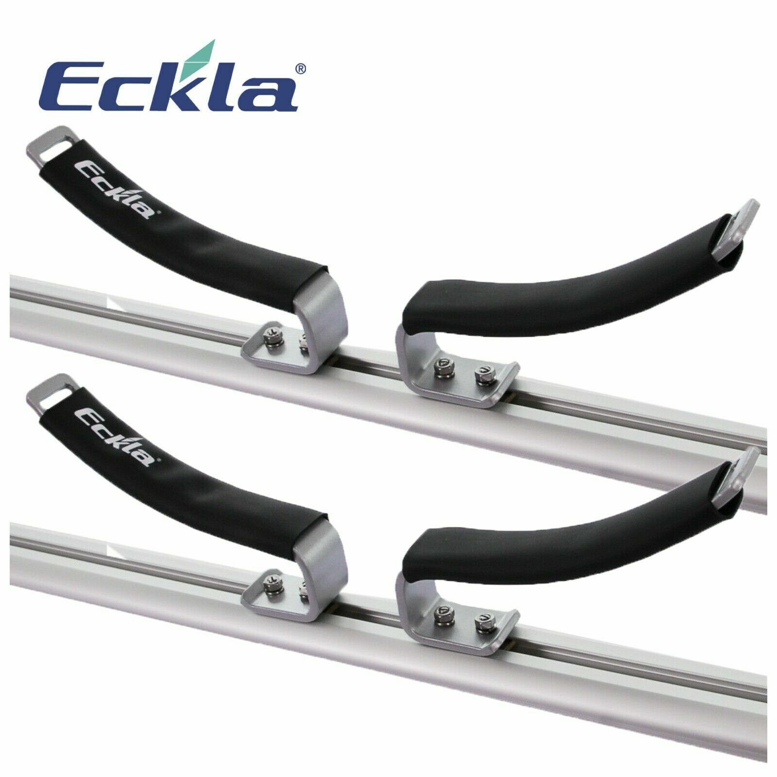 Eckla Gepäck-Halterung Eckla Ovalbügel flach T-Nut Auto Dachgepäckträger Kajak Sub transport