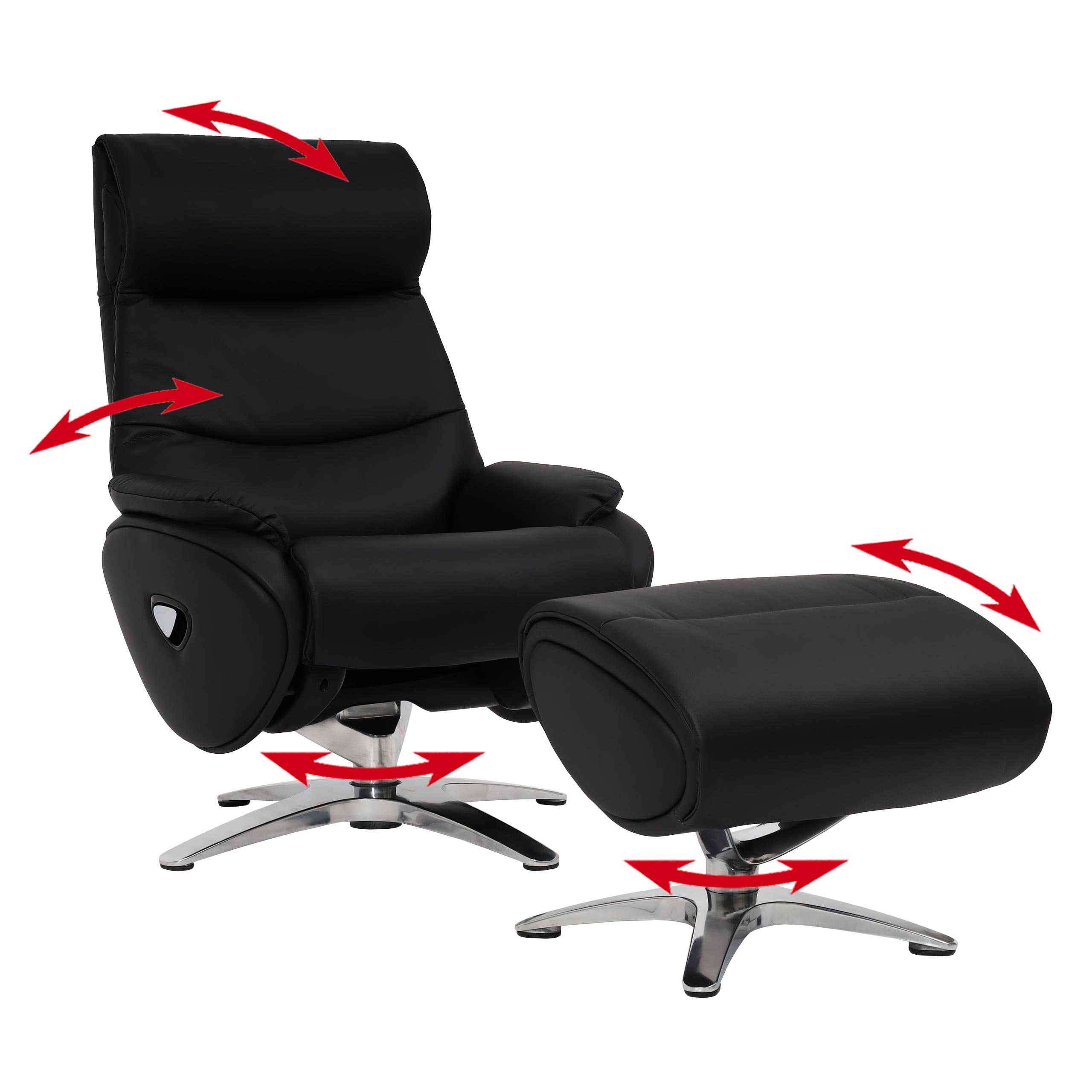 MCW Relaxsessel MCW-K98, Um 360° drehbar mit Autoposition, Breite Sitzfläche