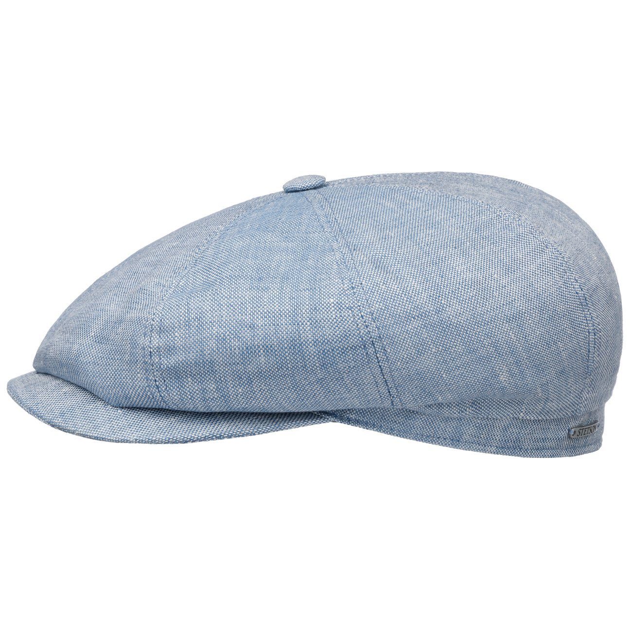 Stetson Flat Cap (1-St) hellblau Schirmmütze EU mit in the Made Schirm