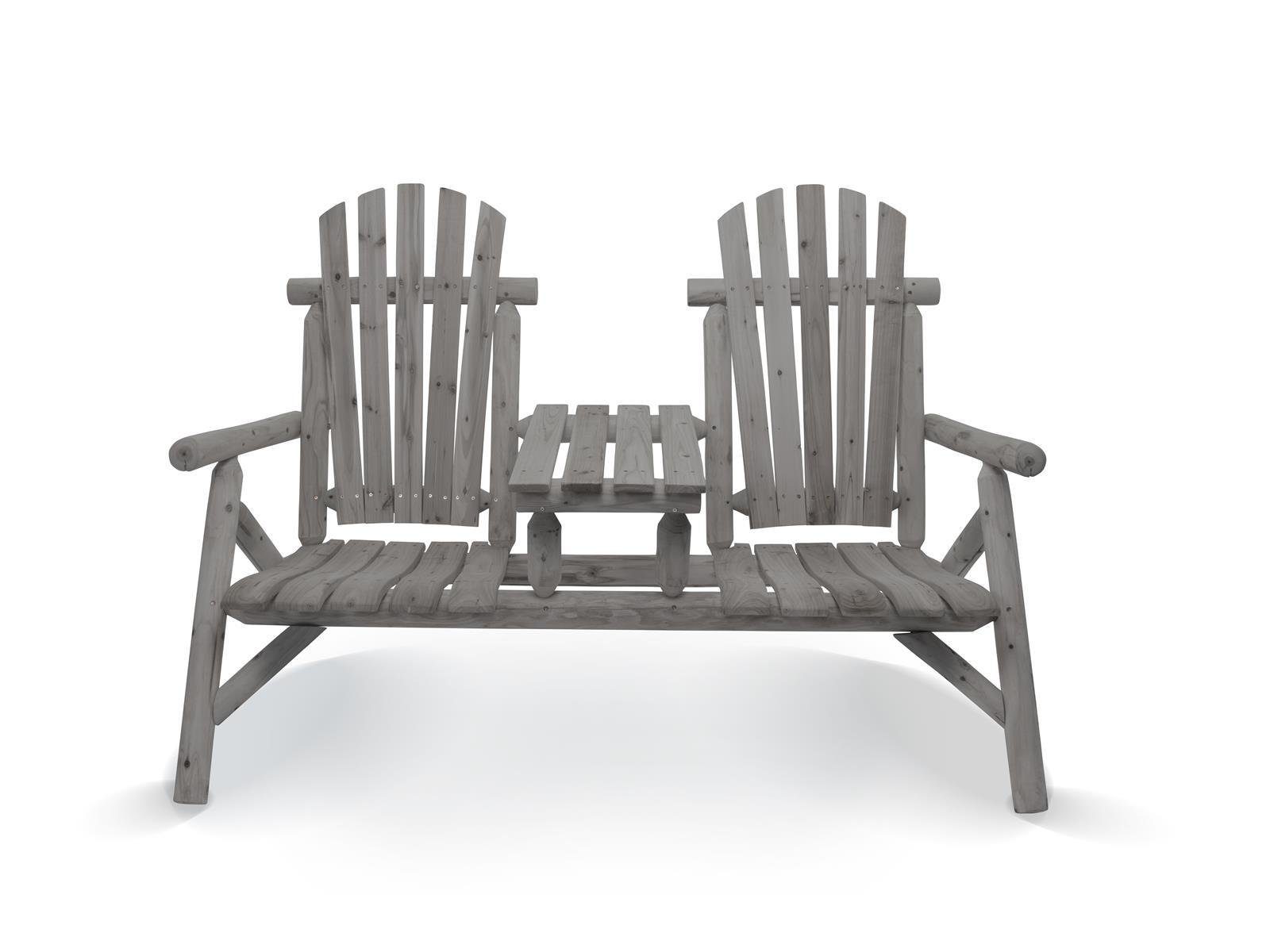 bellavista - Home&Garden® Gartenbank Holzbank »Timber« aus FSC® 100% Tannenholz – mit integriertem Tisch (1-St), gestaltbar