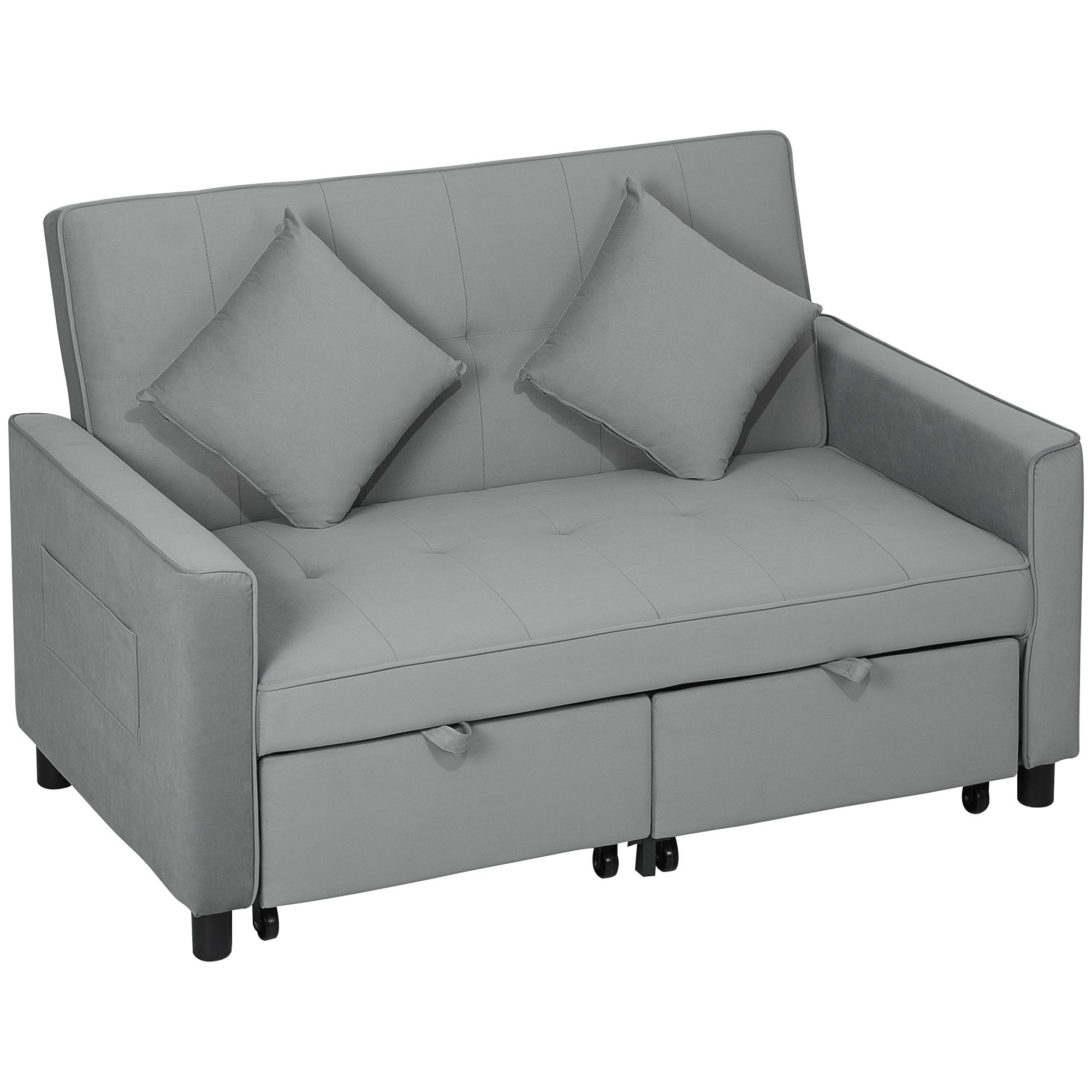 HOMCOM Schlafsofa 4-in-1 Sofa, Verstellbare Couch, günstig online kaufen