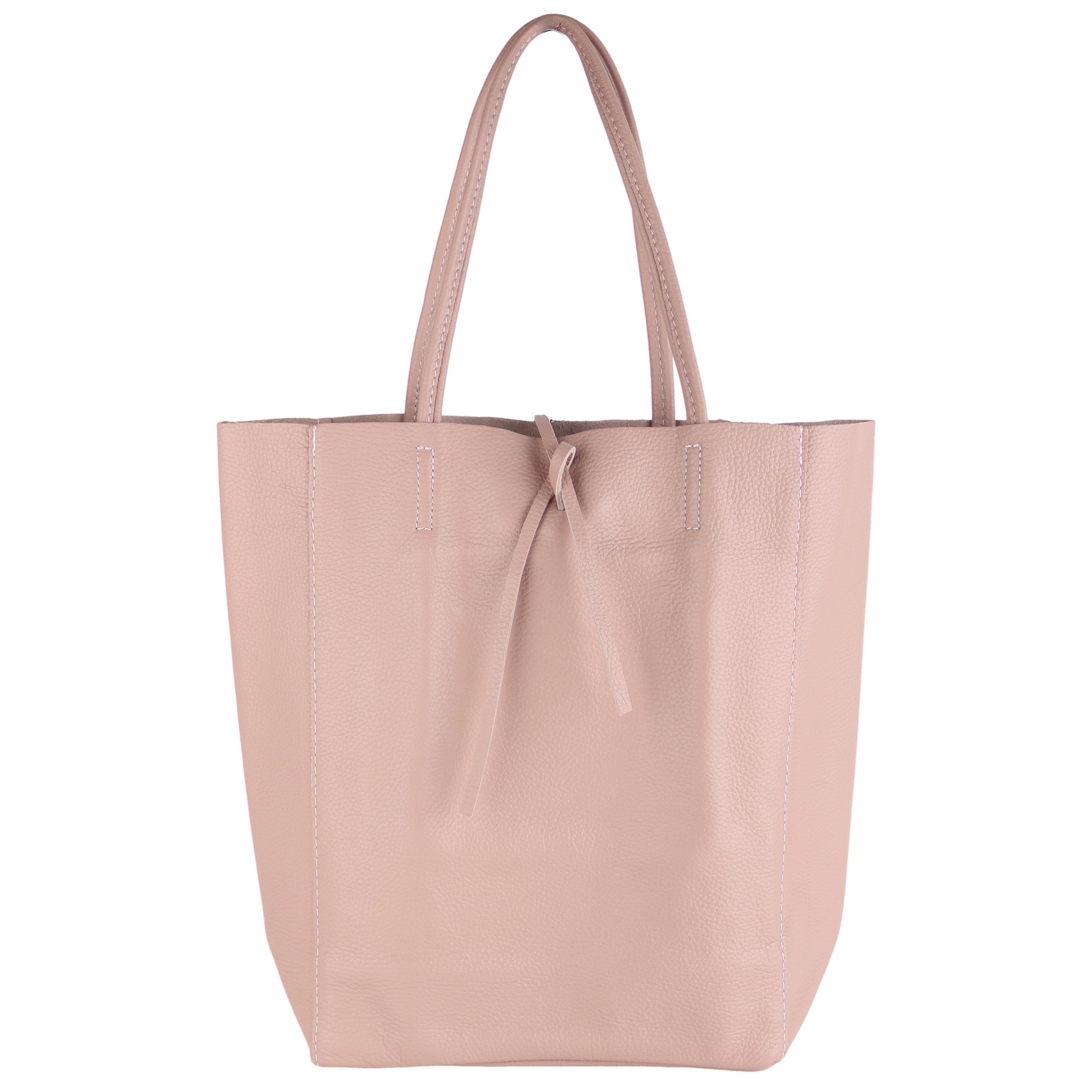 MIRROSI Shopper aus Echtleder / Wildleder, Made in Italy, Henkeltasche Tasche (Einkaufstasche in vielen trendigen Farben), Tragetasche (38x38x16cm) mit Stauraum A4 Ordner