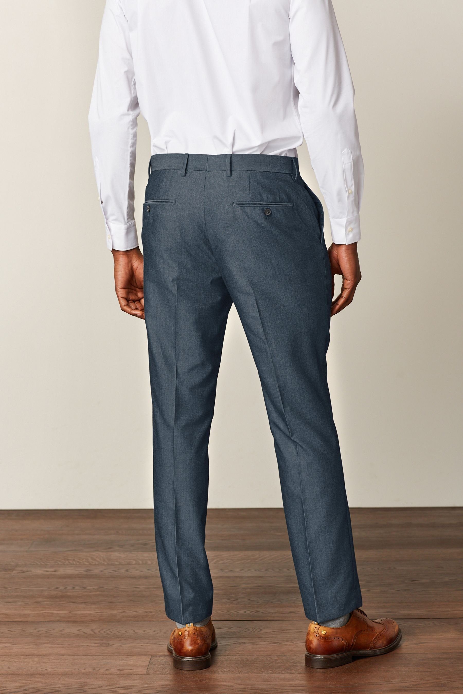 Next Anzughose Anzug: Slim Fit Blue Hose Indigo (1-tlg)