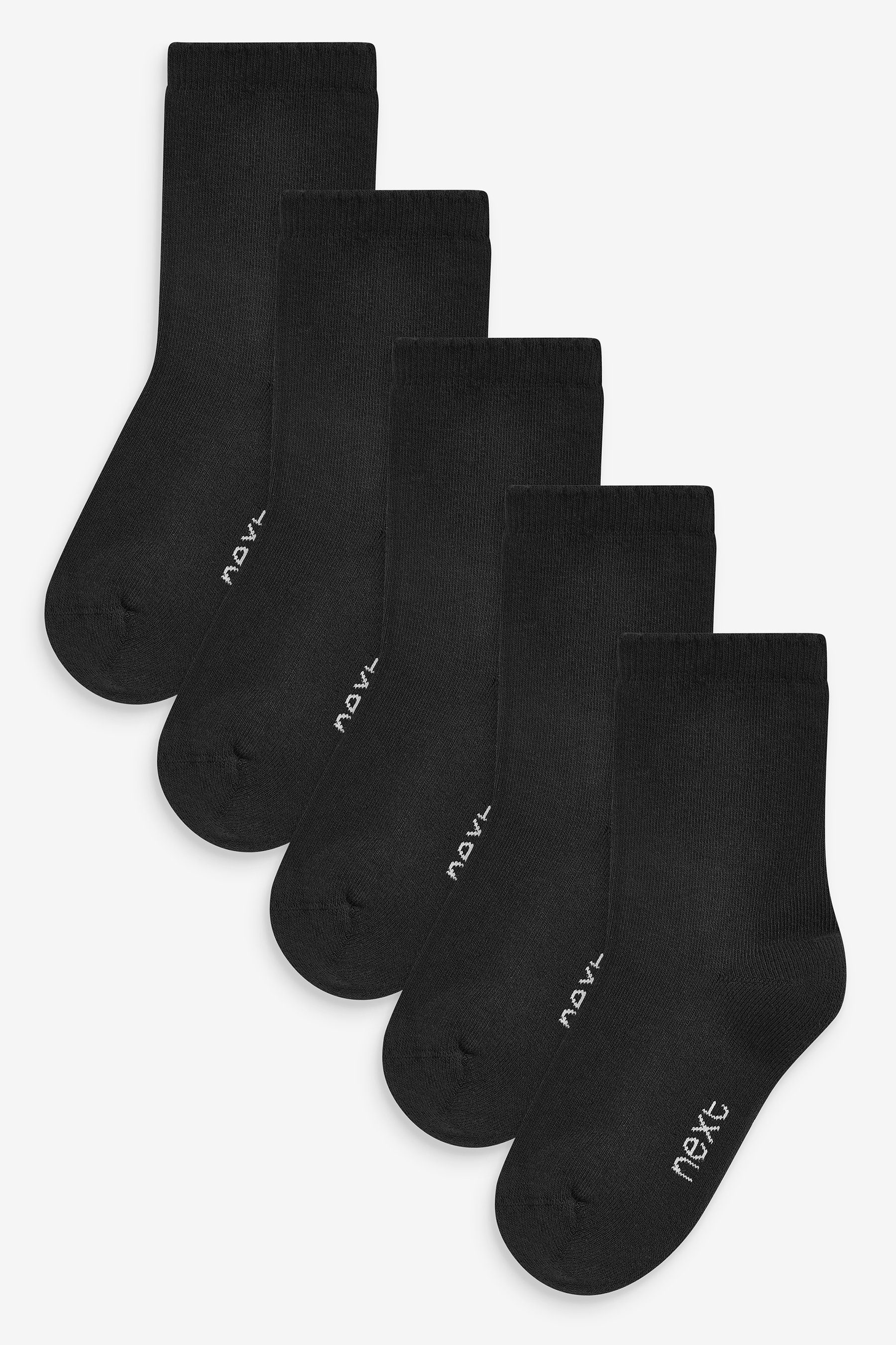 Next Kurzsocken Gepolsterte Socken mit Baumwolle, 5er-Pack (5-Paar)