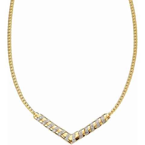 Firetti Kette ohne Anhänger Schmuck Geschenk Silber 925 Halsschmuck Halskette, mit Diamanten