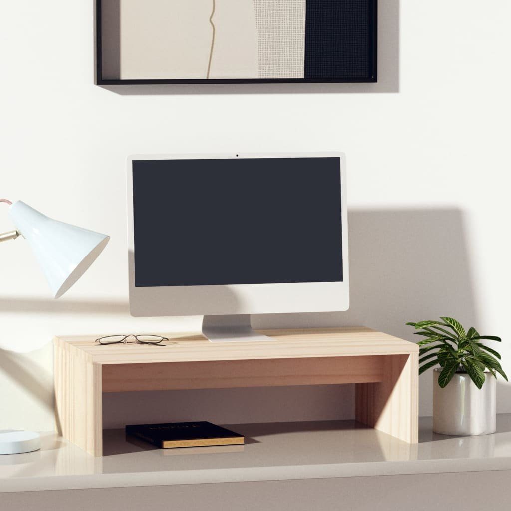 vidaXL TV-Schrank NA Monitorständer 50x27x15 cm Massivholz Kiefer