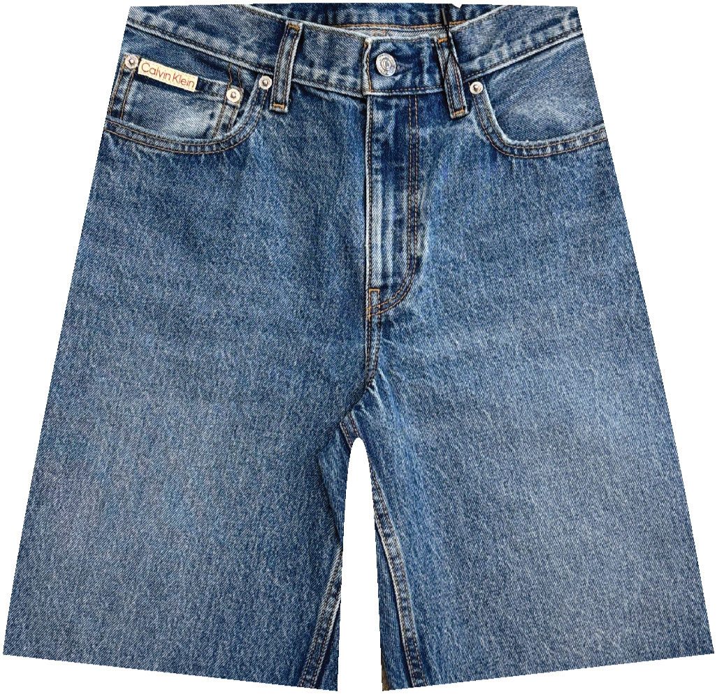 Calvin Klein Jeans Shorts HI RISE A-LINE SHORT BLUE CAROLI