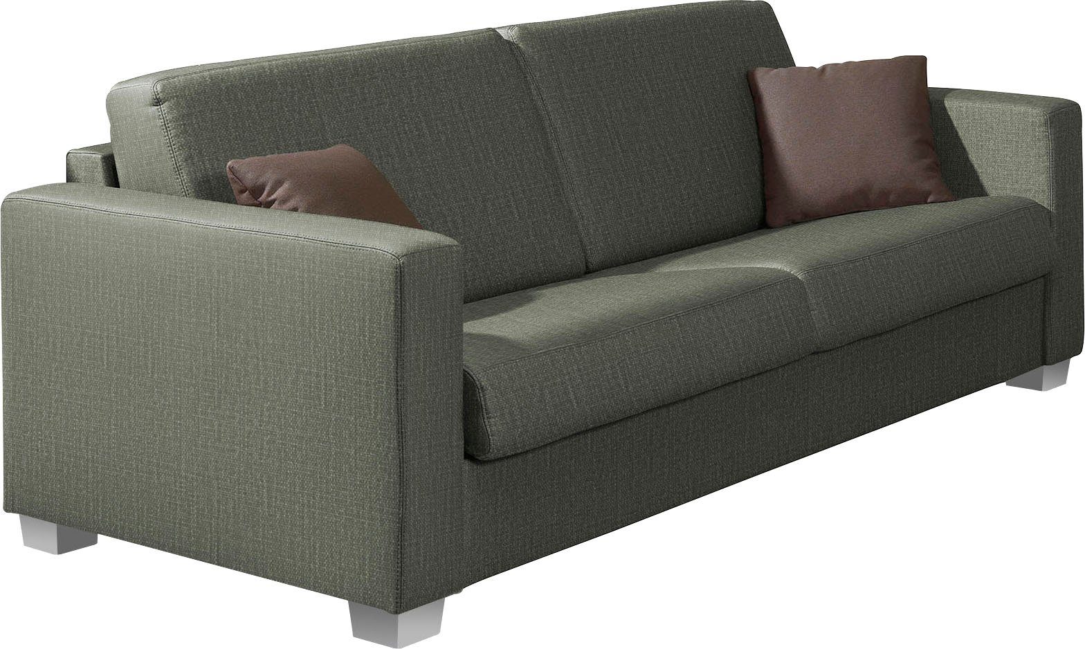 ADA trendline Schlafsofa echter THO 3 Verdi, grün zum mit Ausklappen, Kaltschaummatratze, Breite 195 cm