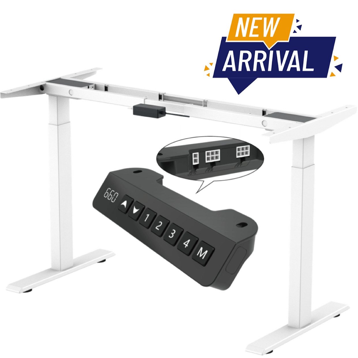 Super Solu Schreibtisch Elektrisch Höhenverstellbares Tischgestell Dual-Mot günstig online kaufen