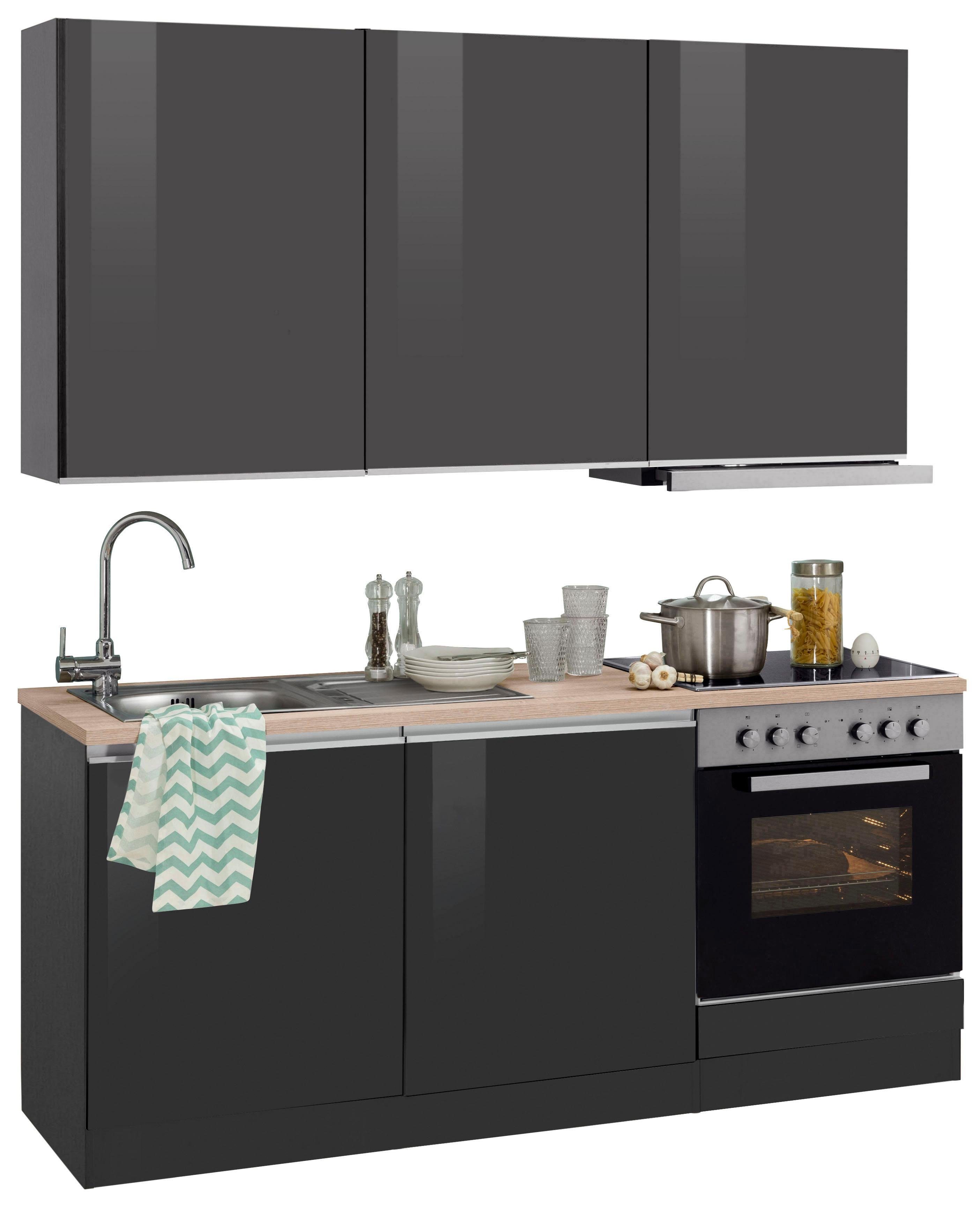 KOCHSTATION Küchenzeile KS-Ohio, mit E-Geräten, Breite 180 cm günstig online kaufen
