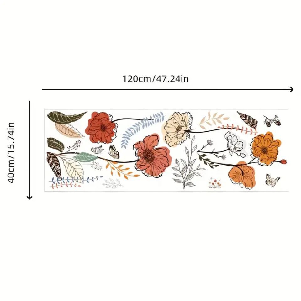 Montegoni Wandsticker Boho Wandsticker Blumen & Schmetterlinge Selbstkleben günstig online kaufen