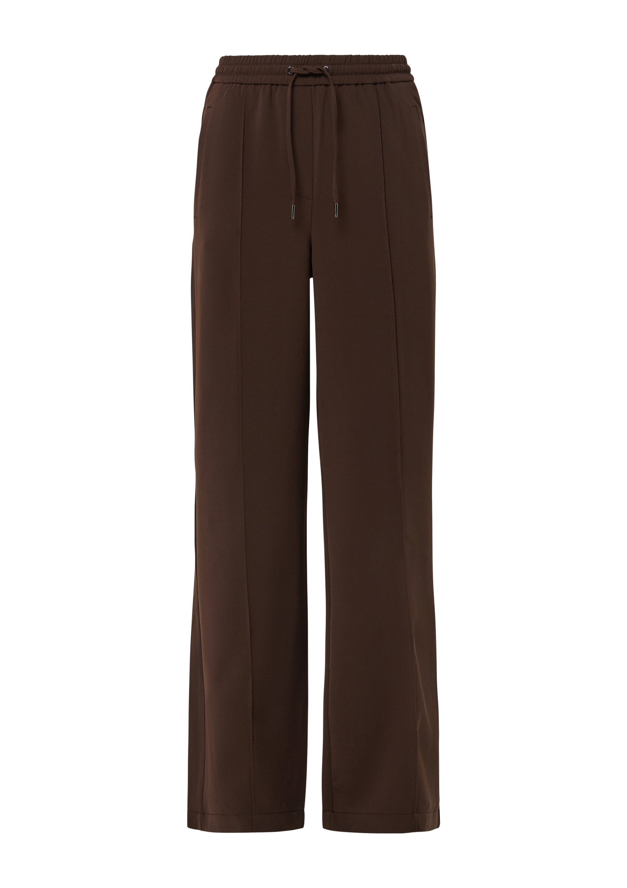 s.Oliver Chinos Hose Fließende Hose mit geradem Bein und Elastikbund günstig online kaufen