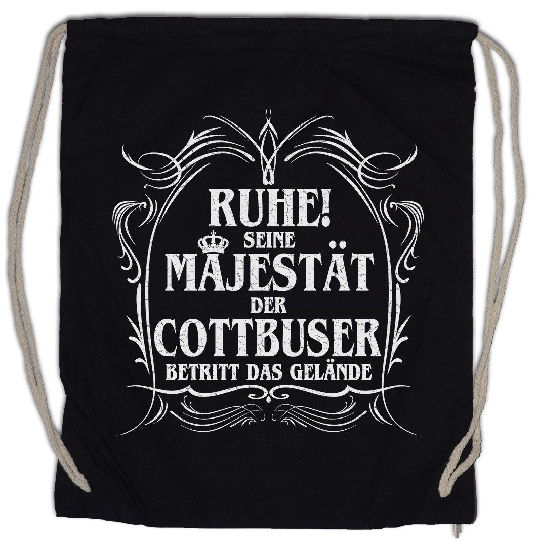 Turnbeutel Seine Majestät Der Cottbuser Turnbeutel DDR Wappen Ostalgie Fun Stadt