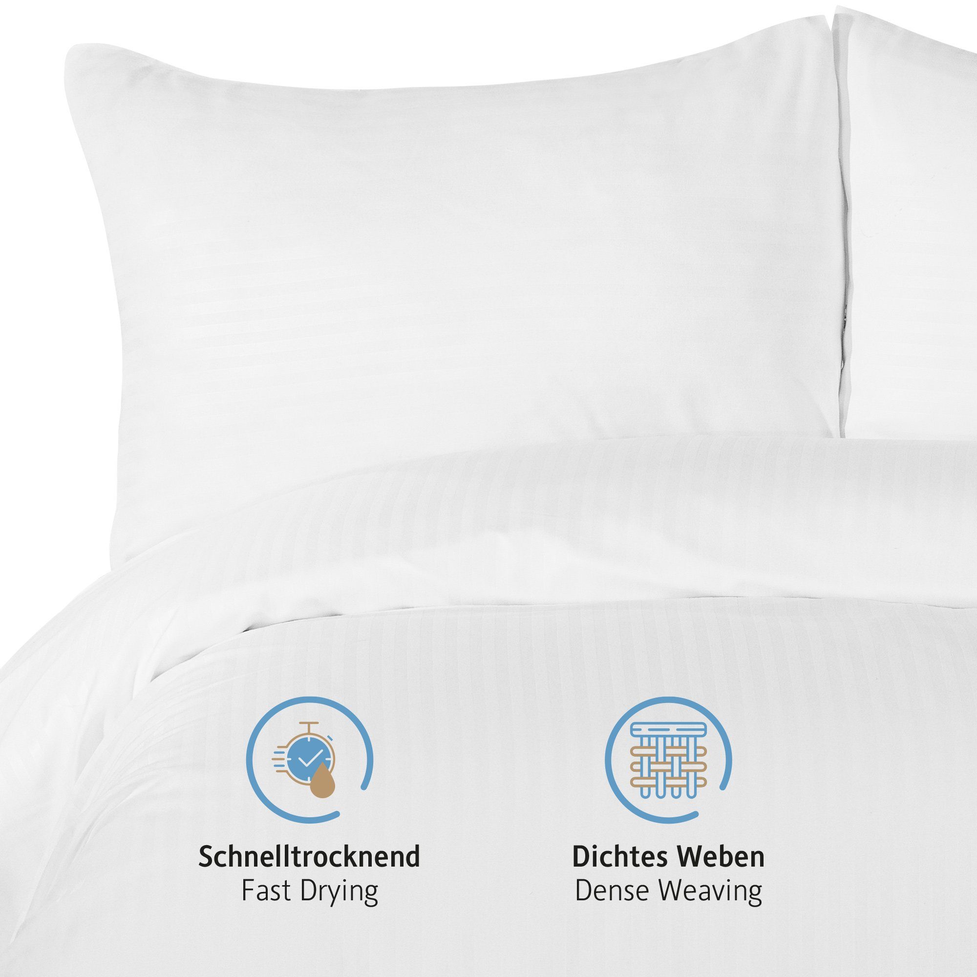 Komfortec Bettwäsche Deluxe, 2&3 Teilig, 140x200 günstig online kaufen