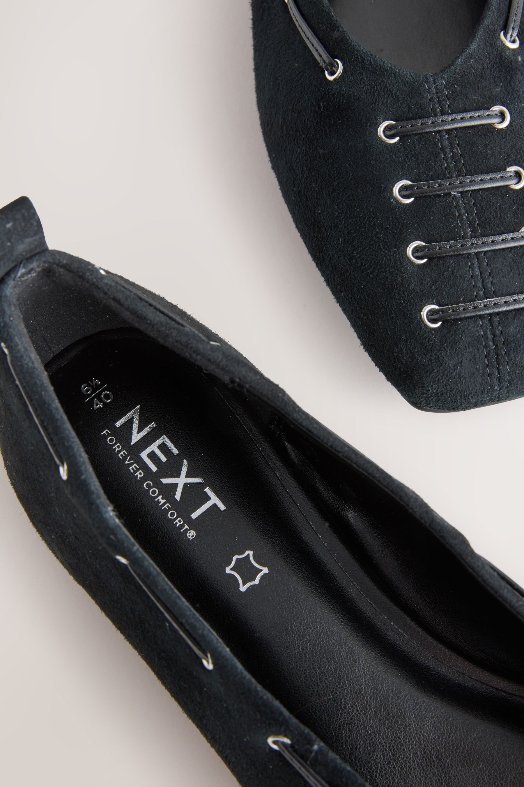 Next Forever Comfort® flache Ballerinas, Veloursleder Ballerina (1-tlg)