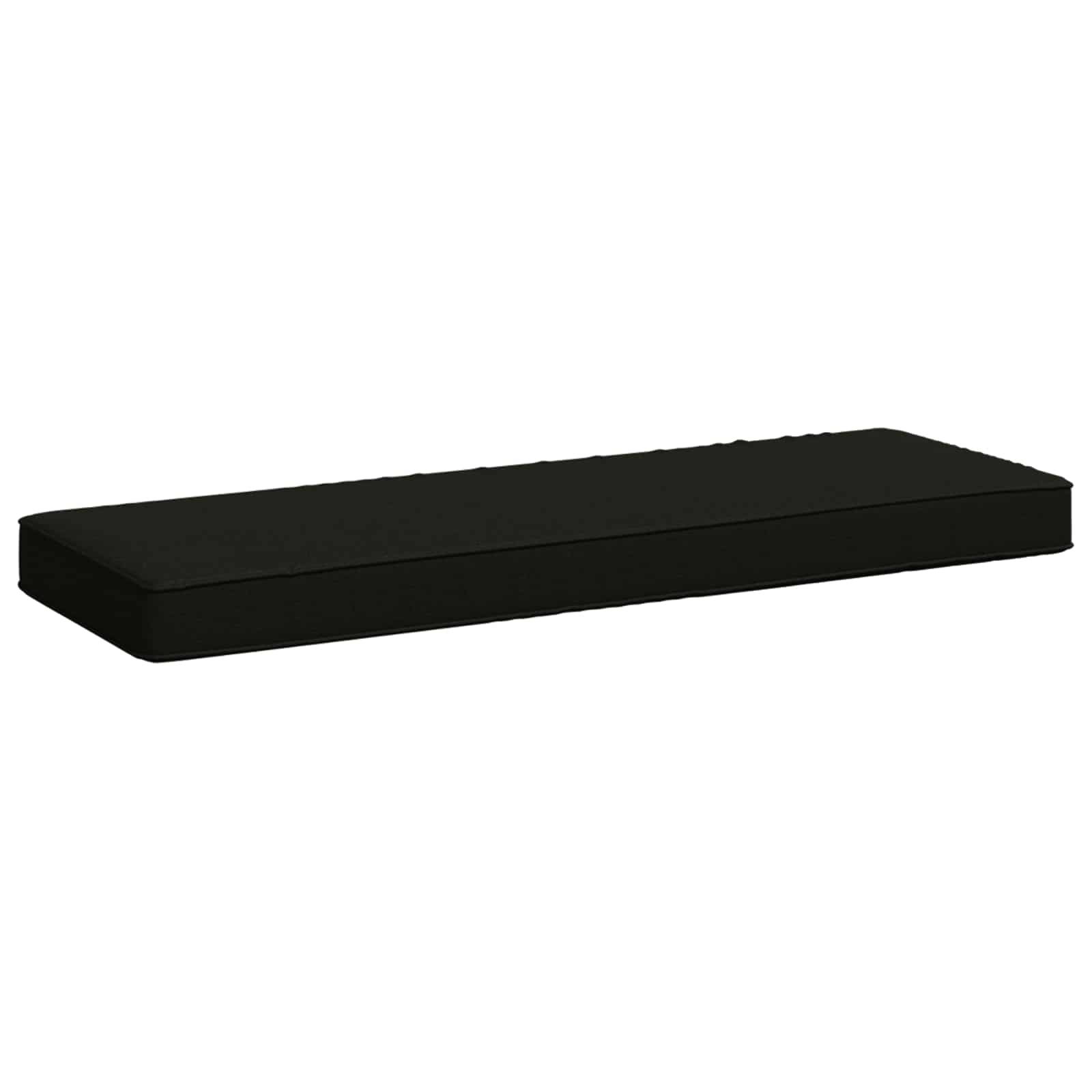 vidaXL Sitzauflage 1-teiliges Bankkissen VUGHT 100 % Polyester Schwarz, (1 St)