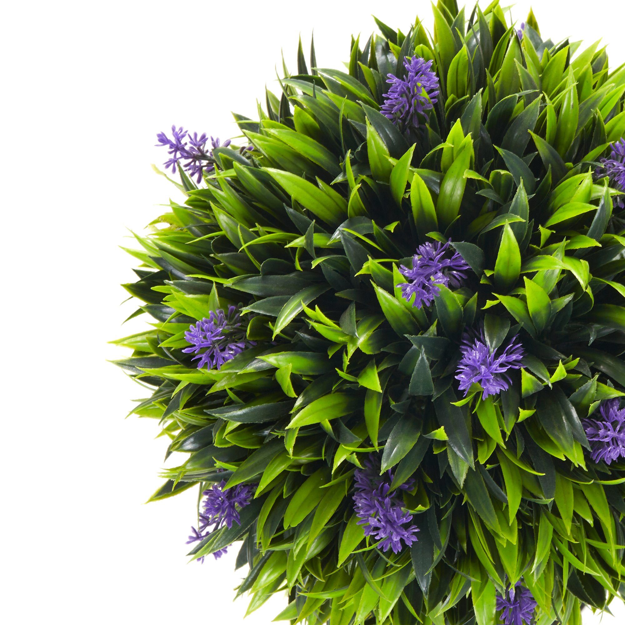 Künstliche im Lavendel, Pflanzen, 60 Kunstpflanze Zementtopf HOMCOM, cm, Zimmerpflanze 2er-Set Höhe