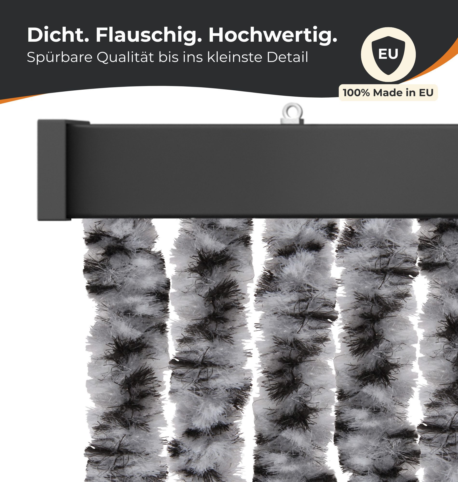 Bestlivings Insektenschutz-Vorhang Chenille viele Größen/Farben, geräuschlos, luftdurchlässig, wetterfest, langlebig, Made in EU