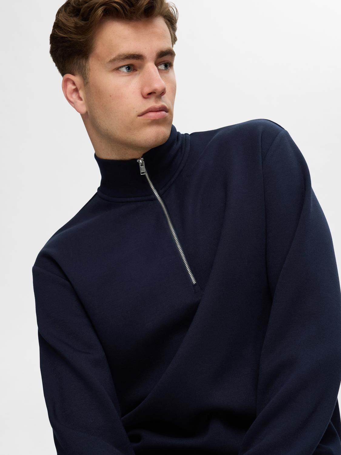 SELECTED HOMME Sweatshirt SLHEMANUEL SOFT ZIP günstig online kaufen