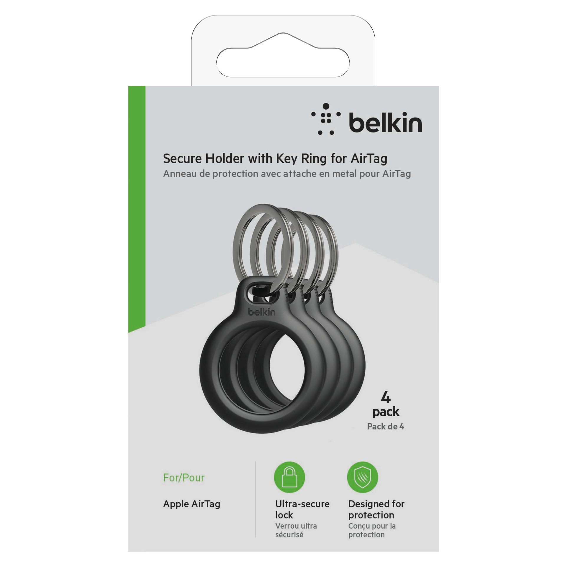 Belkin Schlüsselanhänger Secure Holder (4er-Pack) (4-tlg) günstig online kaufen