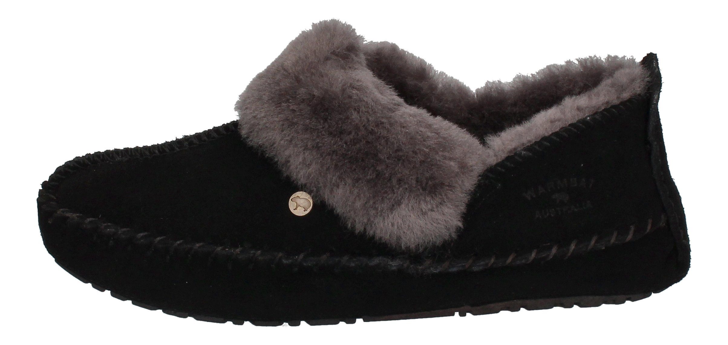WARMBAT Barrine Suede BAR3410-99 Hausschuh Black