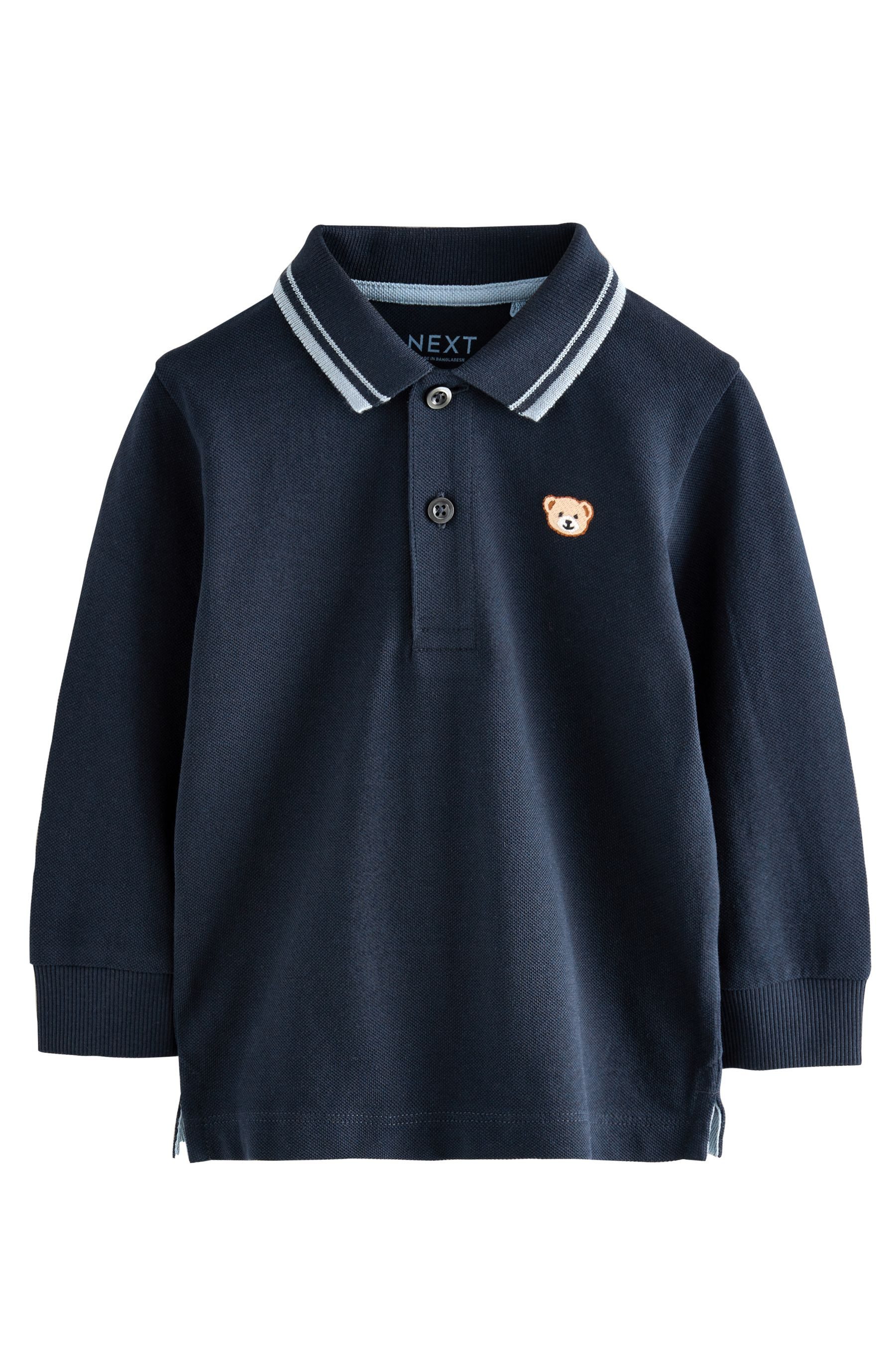 Next Langarm-Poloshirt Langärmeliges Polo-Shirt (1-tlg)