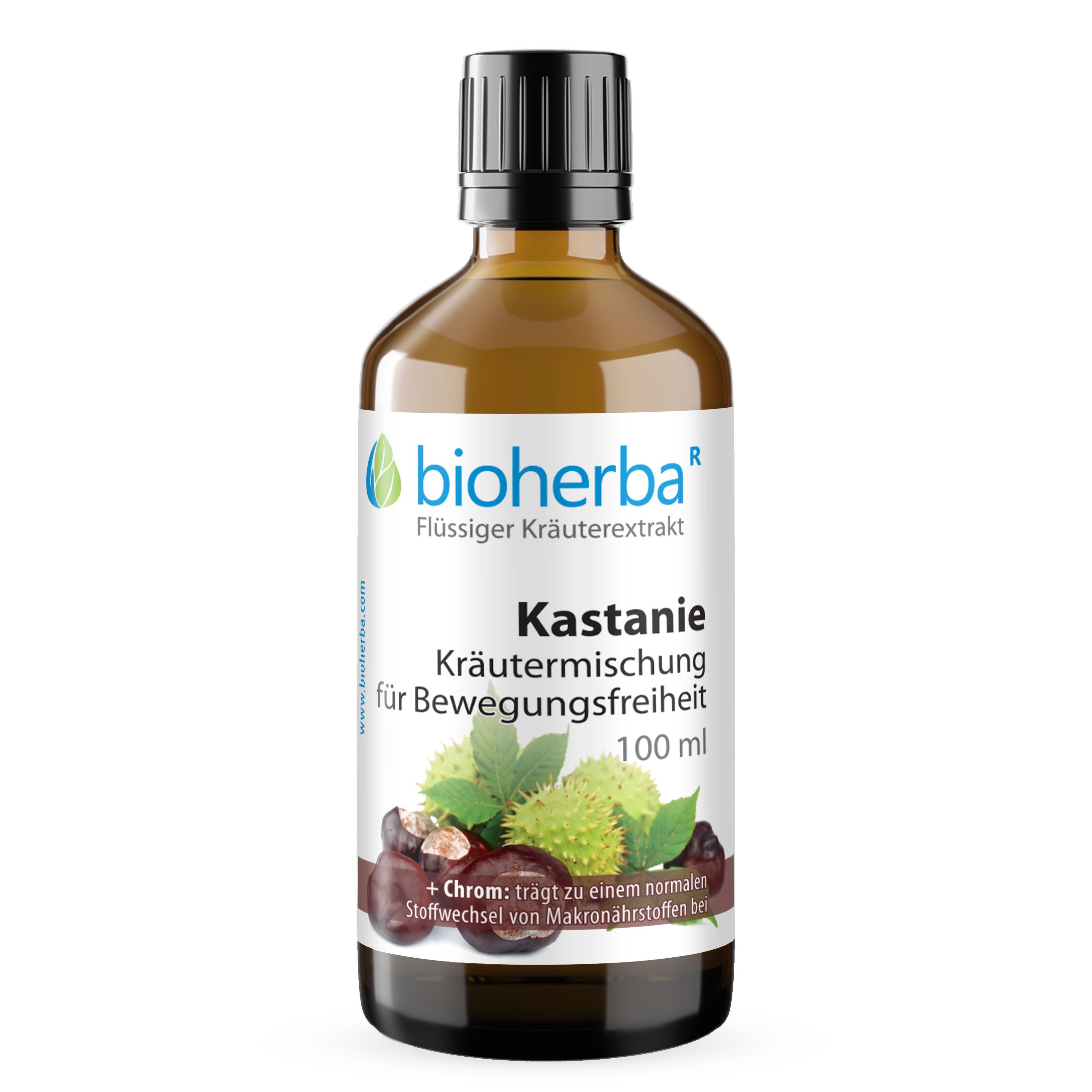 BIOHERBA R Bioherba Kastanie Kräutermischung Tropfen Tinktur 100 ml Glasflasche, 1 er