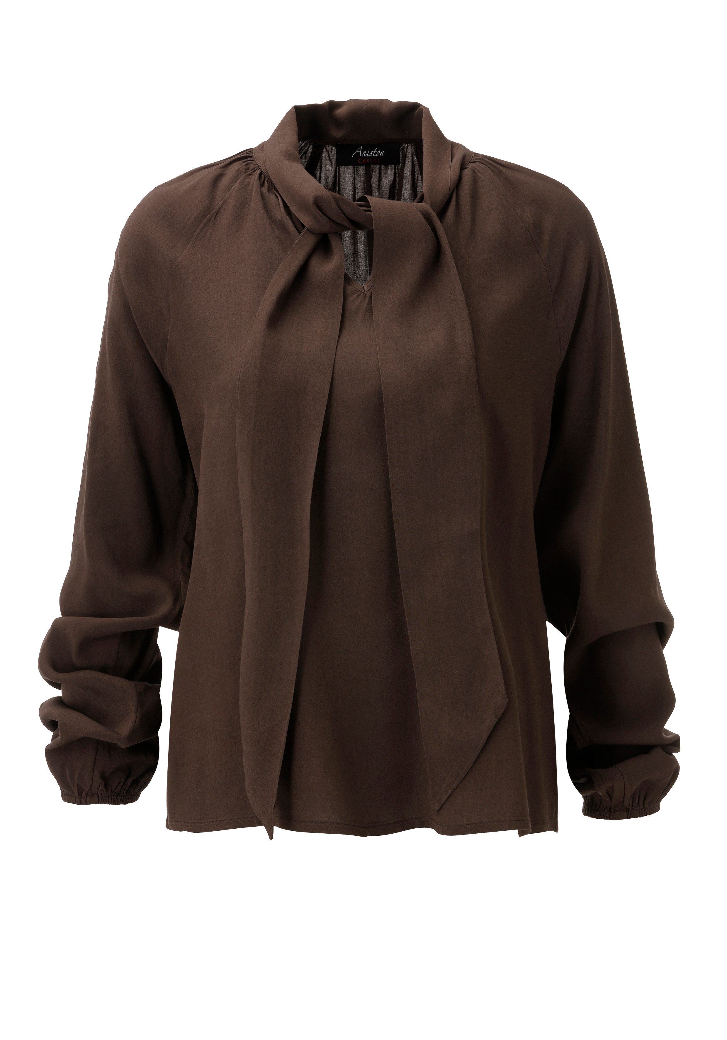 Aniston CASUAL Schlupfbluse mit dekorativer Schluppe am V-Ausschnitt - NEUE KOLLEKTION – Bild 5 von 5