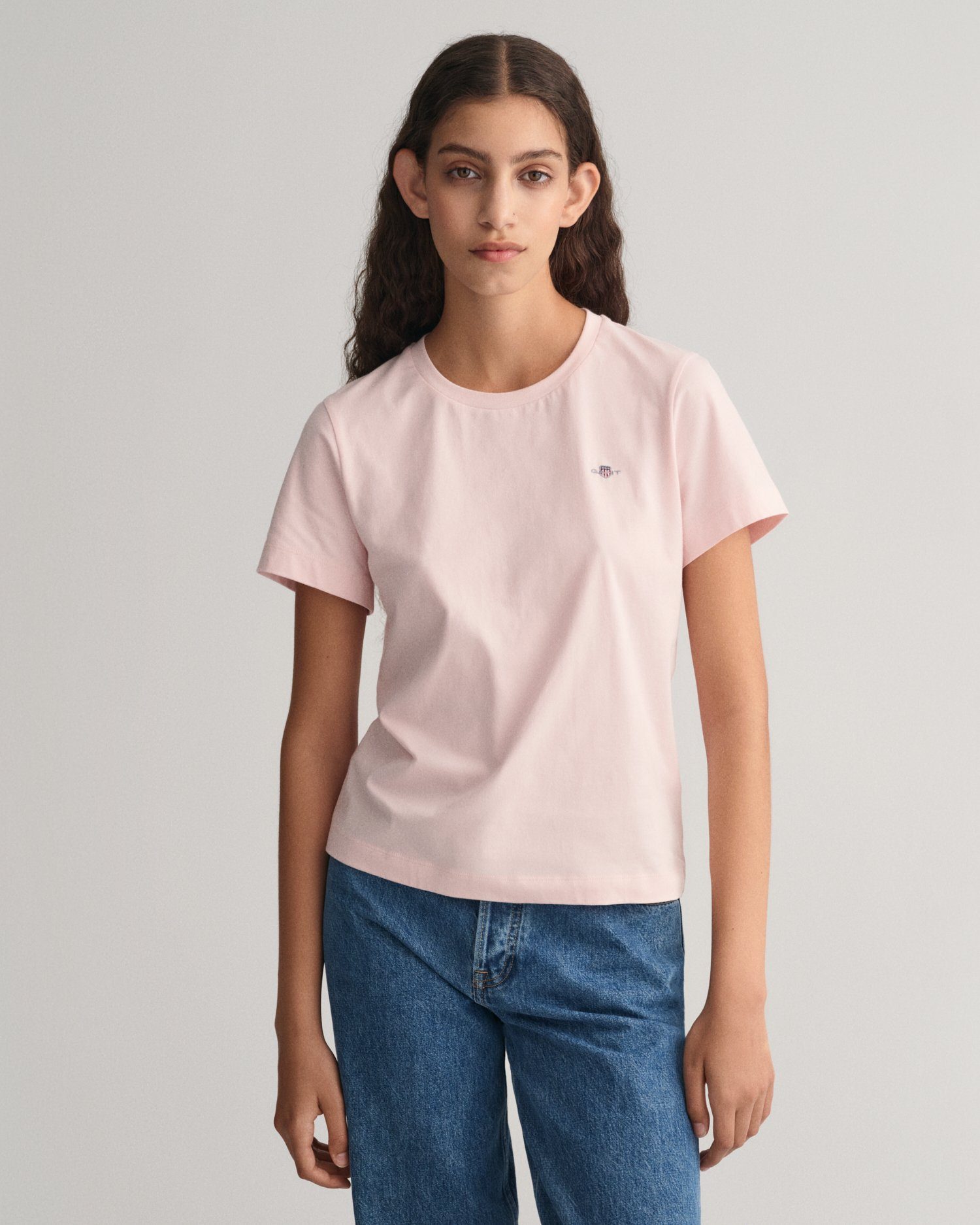 Gant T-Shirt SS SHIELD T-SHIRT REG FADED PINK