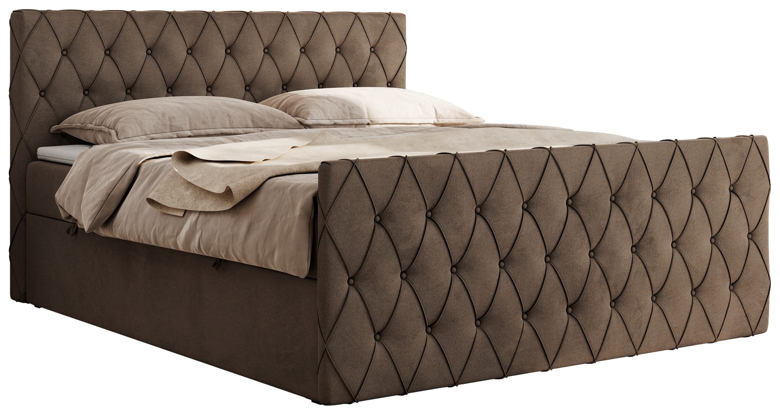 MKS MÖBEL Boxspringbett MIREN DUO (Set, günstig online kaufen