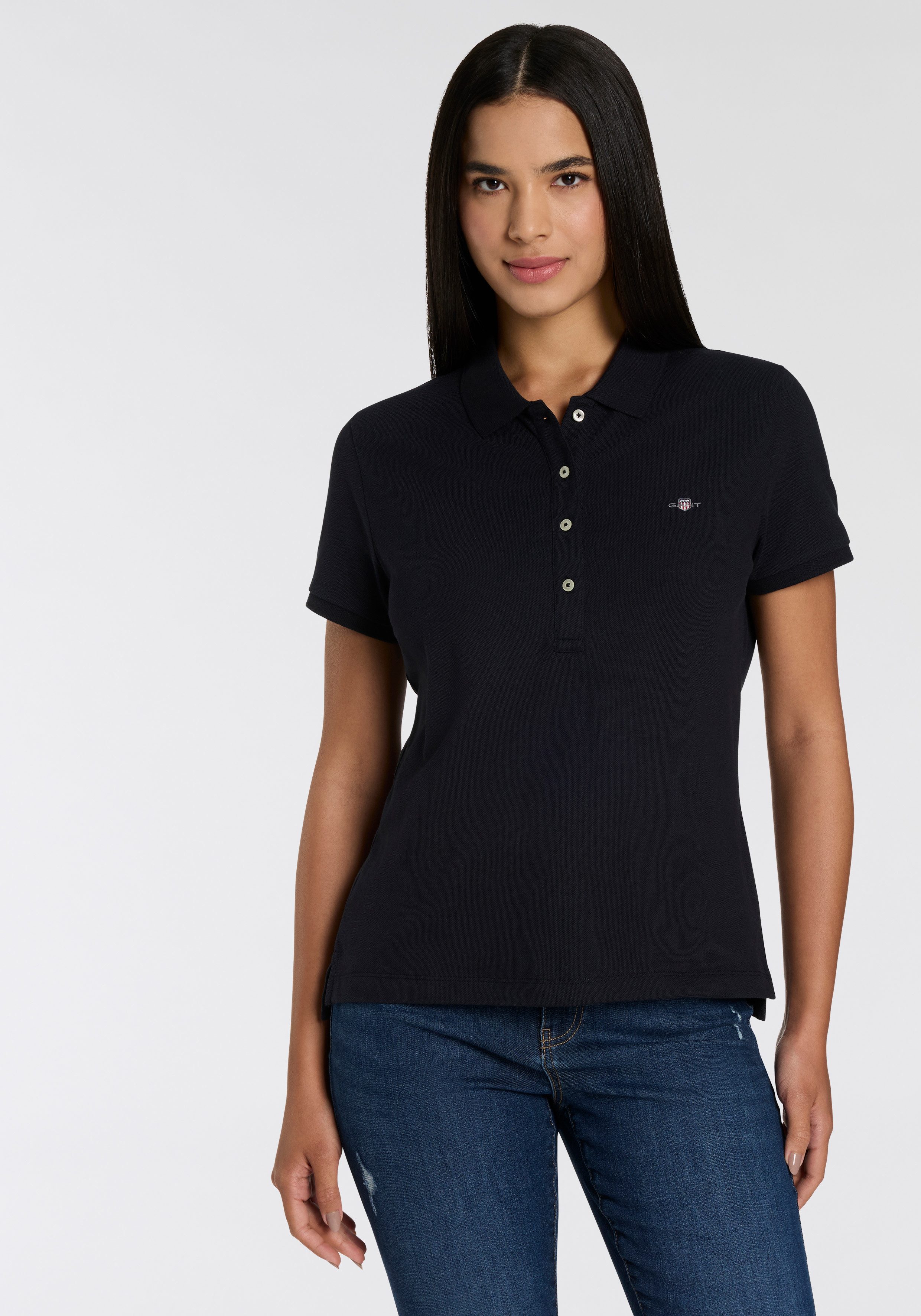 Gant Poloshirt Slim Shield Cap Logo günstig online kaufen