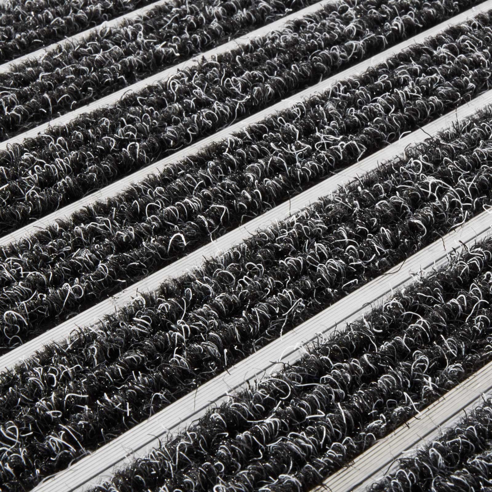 Karat Fußmatte Alu-Türmatte Excellent Textilfaser-Rips, Türvorleger, günstig online kaufen
